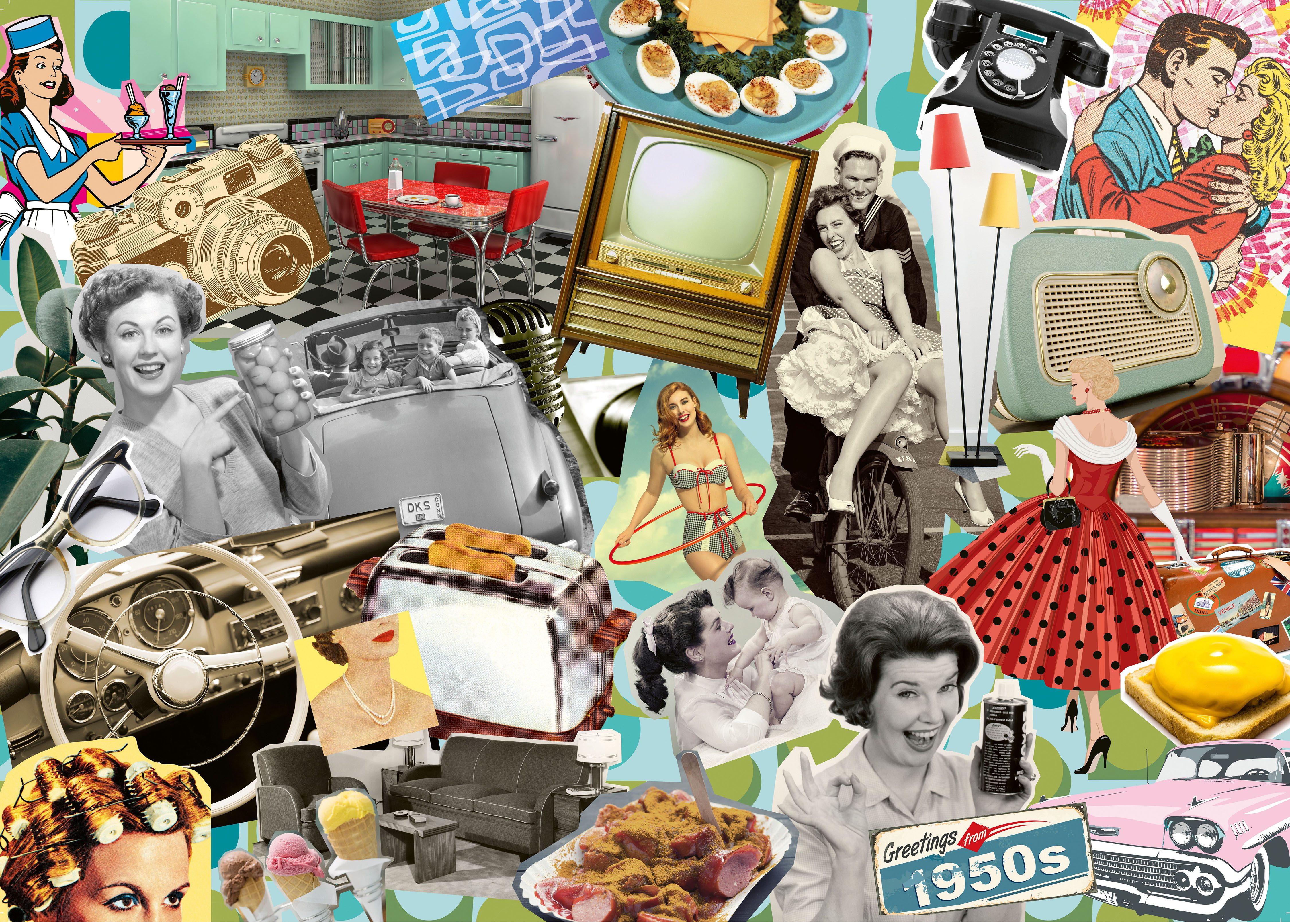 Ravensburger Puzzle Die 50er Jahre, 1000 Puzzleteile, Made in Germany günstig online kaufen