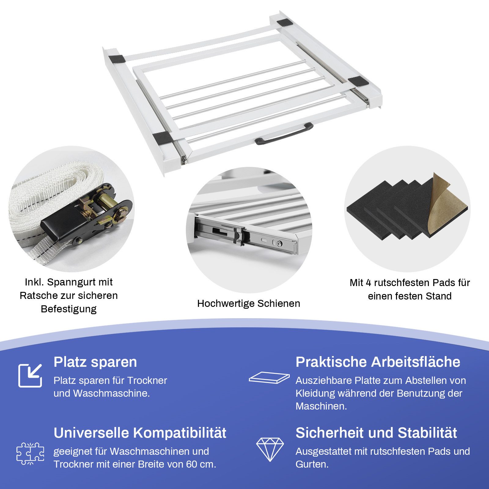 XERSEK Zwischenbaurahmen Metall Verbindungsrahmen mit Ausziehplatte günstig online kaufen