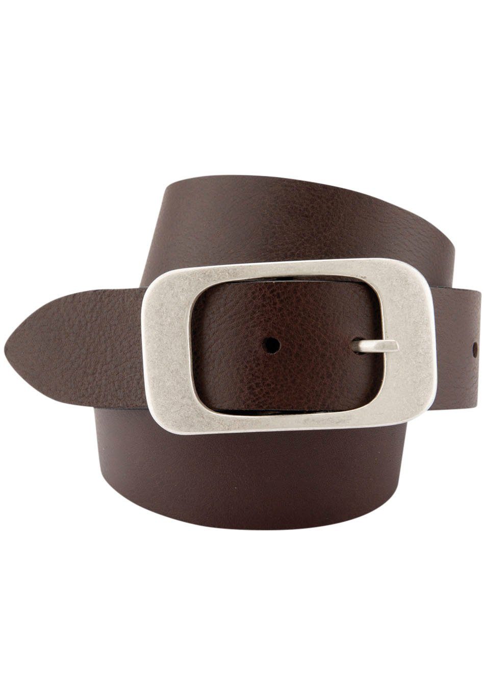 BERND GÖTZ Ledergürtel mit flächiger Schließe
