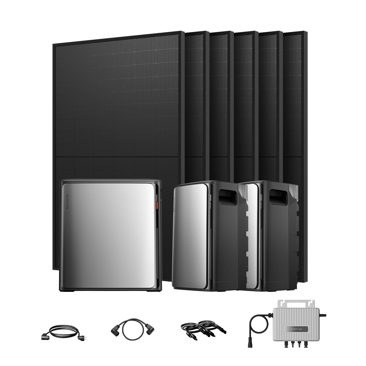 Ecoflow 2700W ECOFLOW STREAM Ultra X Speicher, AC Pro mit 800W Wechselrichter, (1 x/2 x/3 x ECOFLOW STREAM AC Pro 1,92kWh Speicher (optional), 4 MPPT Solareingang mit integriertem Mikro-Wechselrichter