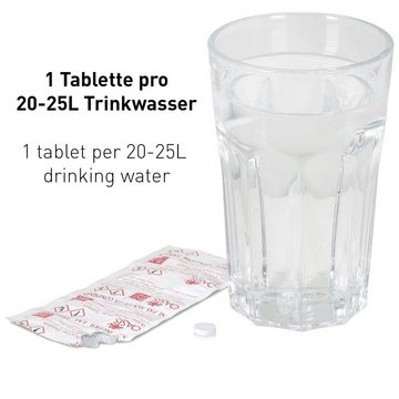 Wicked Chili Pool-Filterkartusche 20 Stück Wasser Reiniger Tabletten für Waterrower, Zubehör für Trinkwasseraufbereitung, 20 Stück Wasser Reiniger Tabletten für Waterrower Tank und Wasserruder