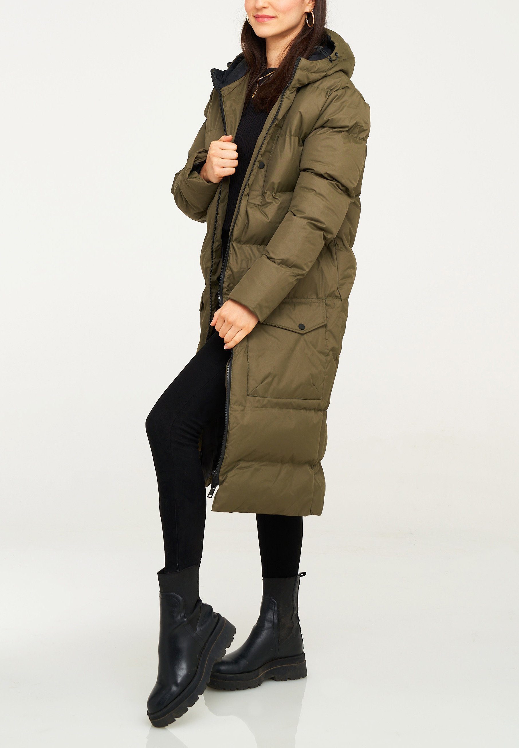 SOULSTAR Parka WJNUUK mit Kapuze warme Winterjacke Wintermantel Steppjacke Pufferjacke