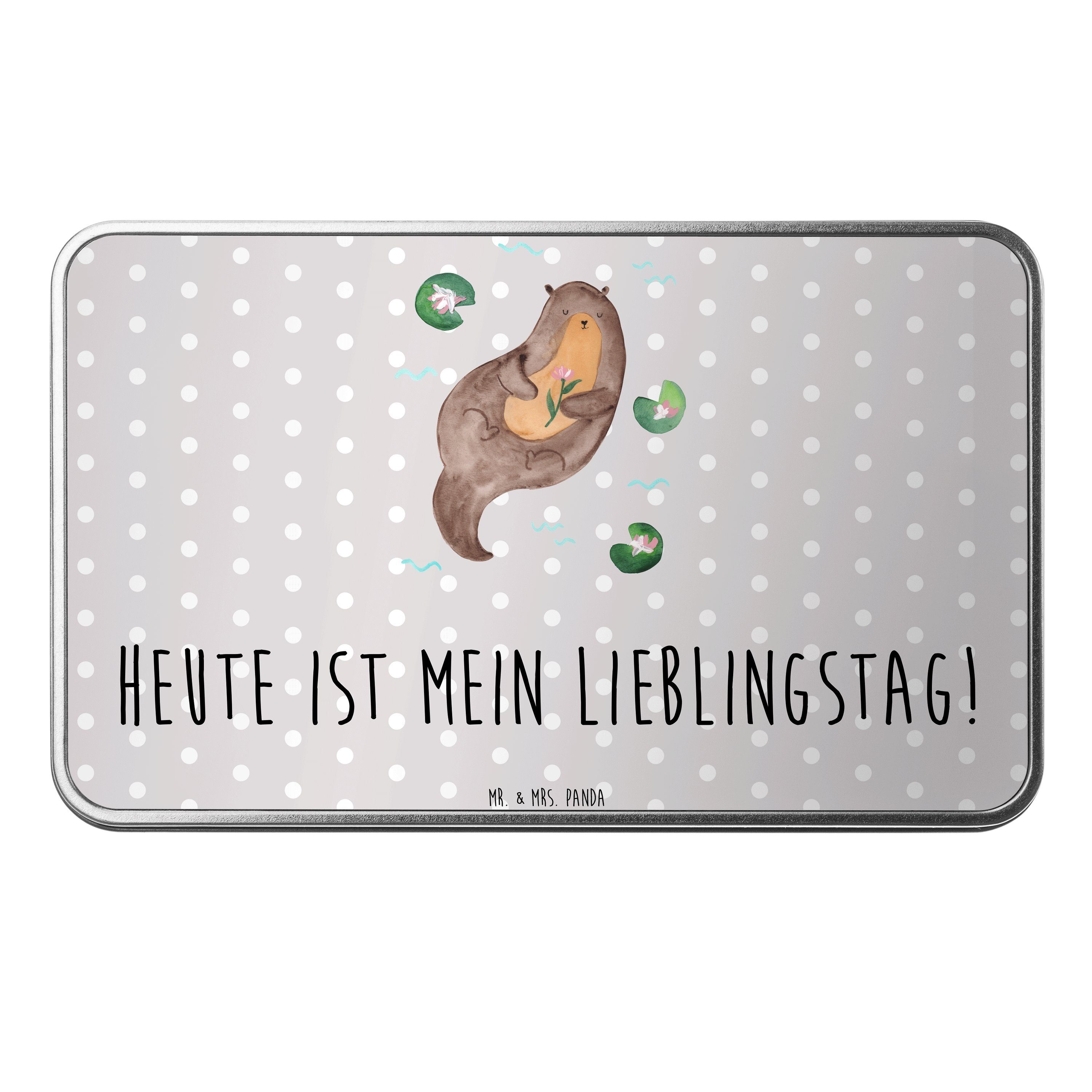 Seerose Grau Seeotter, St) & Mr. Geschenk, - - Vorr Keksdose, Mrs. mit Panda Otter (1 Pastell Dose