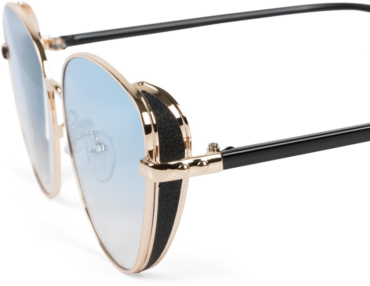styleBREAKER Sonnenbrille Cateye Sonnenbrille mit Glitzer Side Shield (1-St)