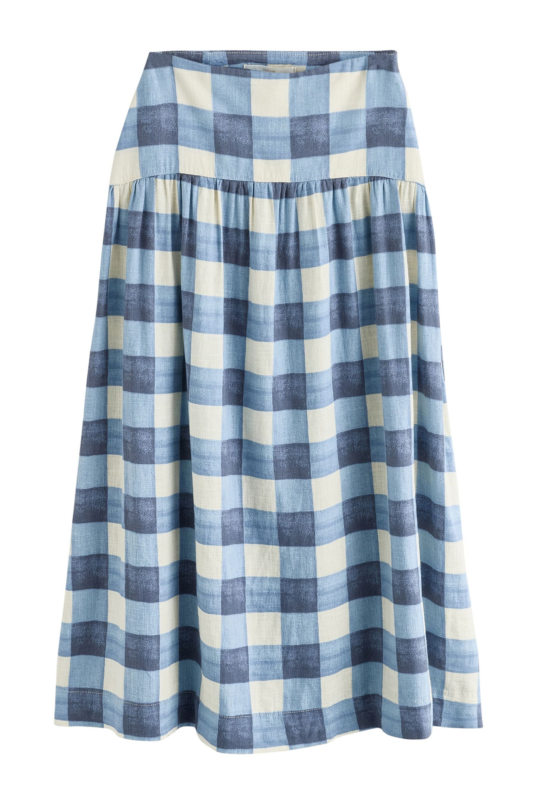 Next Maxirock Maxirock aus Leinenmix mit tief angesetzter Taille (1-tlg)