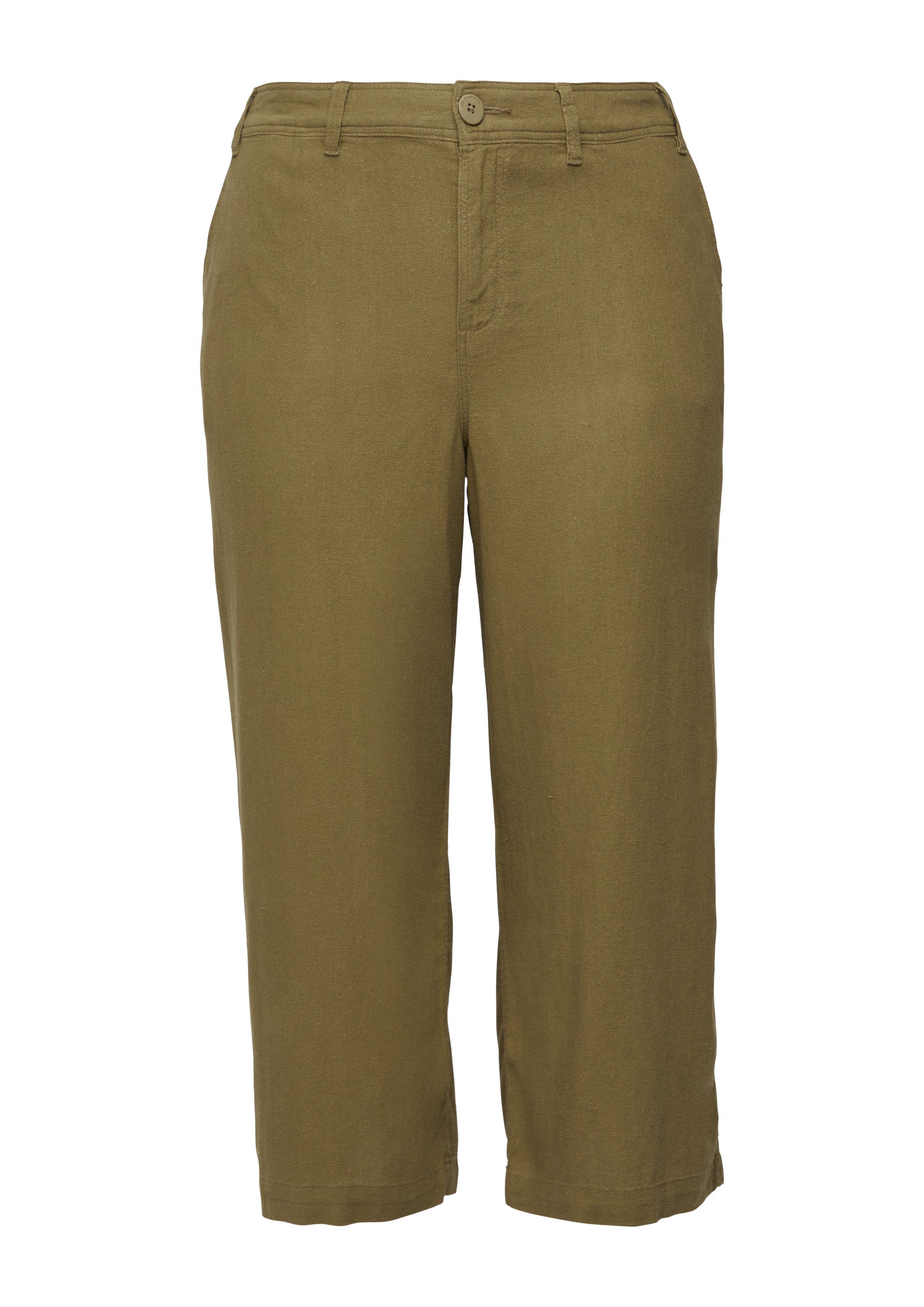 QS Culotte Hose Culotte aus Leinenmix günstig online kaufen