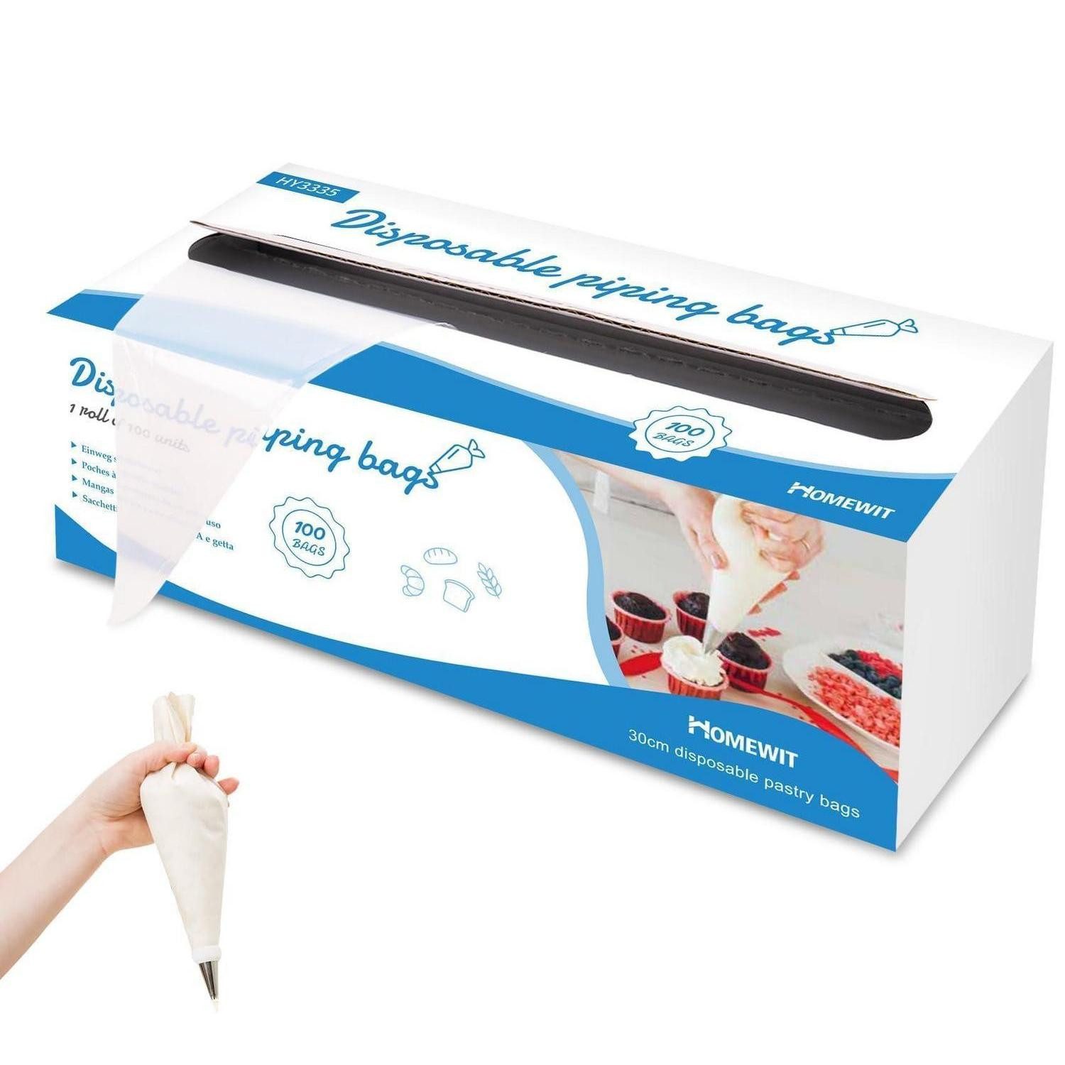 LuxusKollektion Spritzbeutel Einweg-Spritzbeutel 100Stk 30.5cm