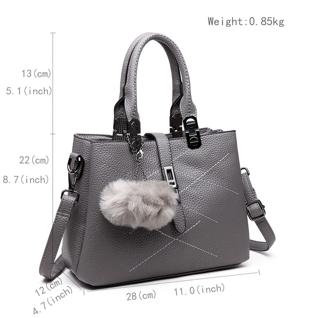 Miss Lulu Umhängetasche Schultertasche im Leder-Look günstig online kaufen