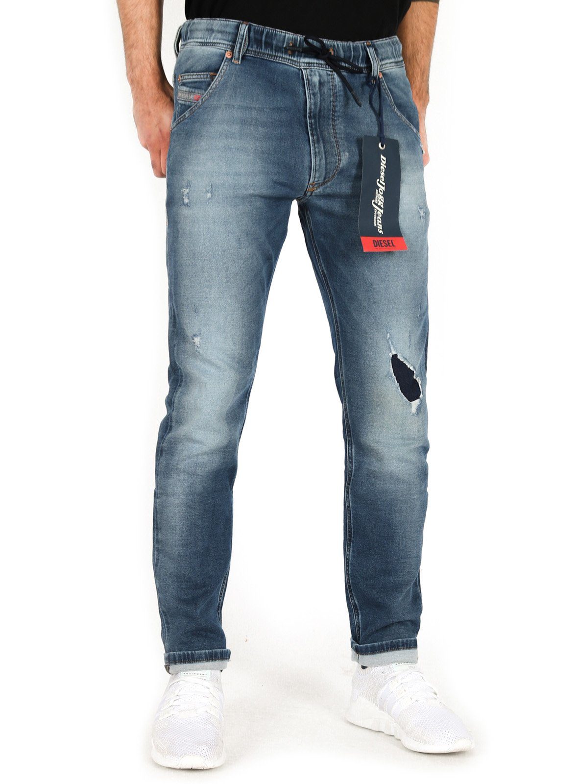 Diesel Tapered-fit-Jeans Herren Regular Tapered Stretch Jogg Jeans  Destroyed, Krooley 084TZ online kaufen | OTTO