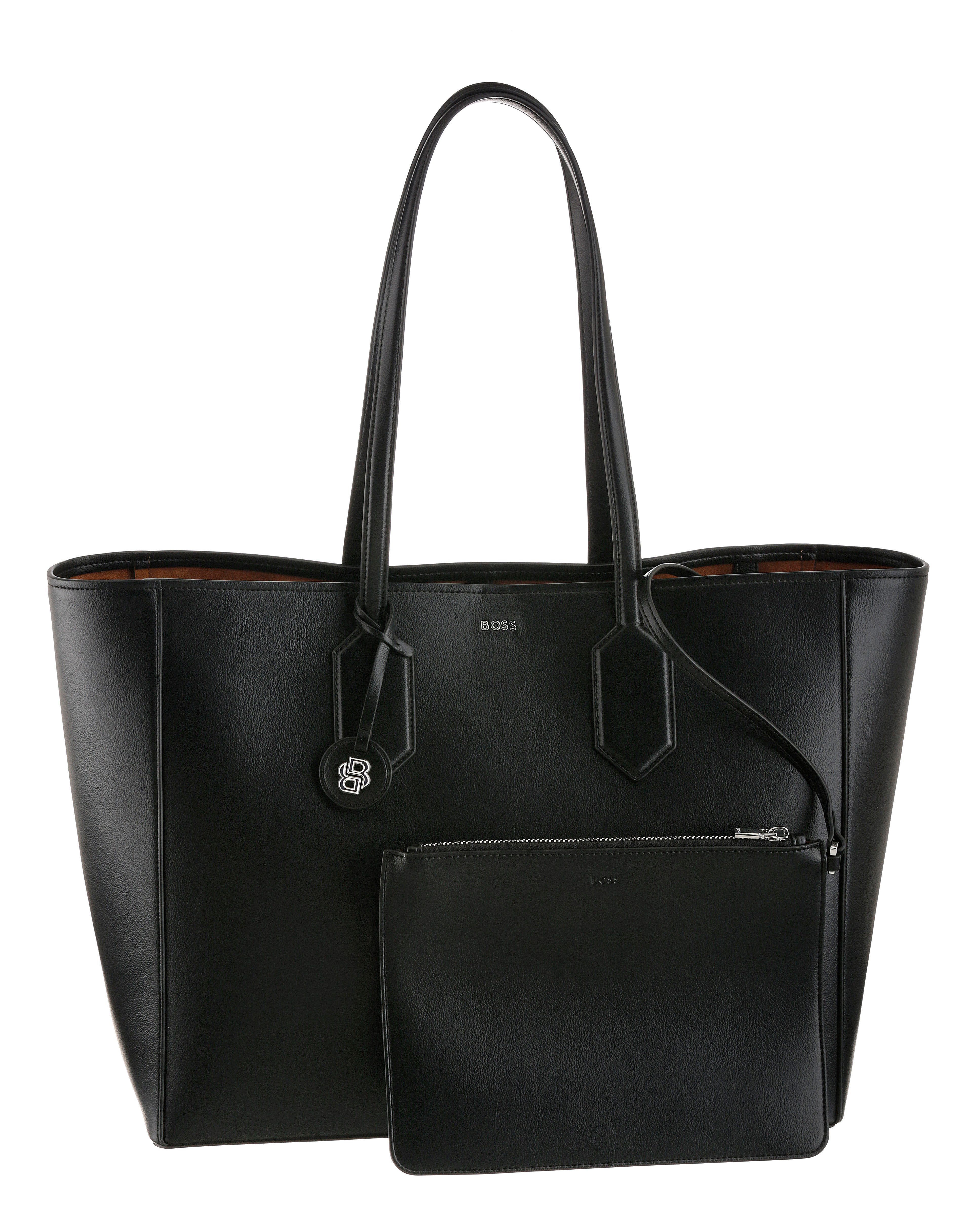 BOSS Shopper Liriel Shopper NC (2-tlg., mit herausnehmbarer kleiner Tasche), Handtasche Damen Henkeltasche Tasche Damen