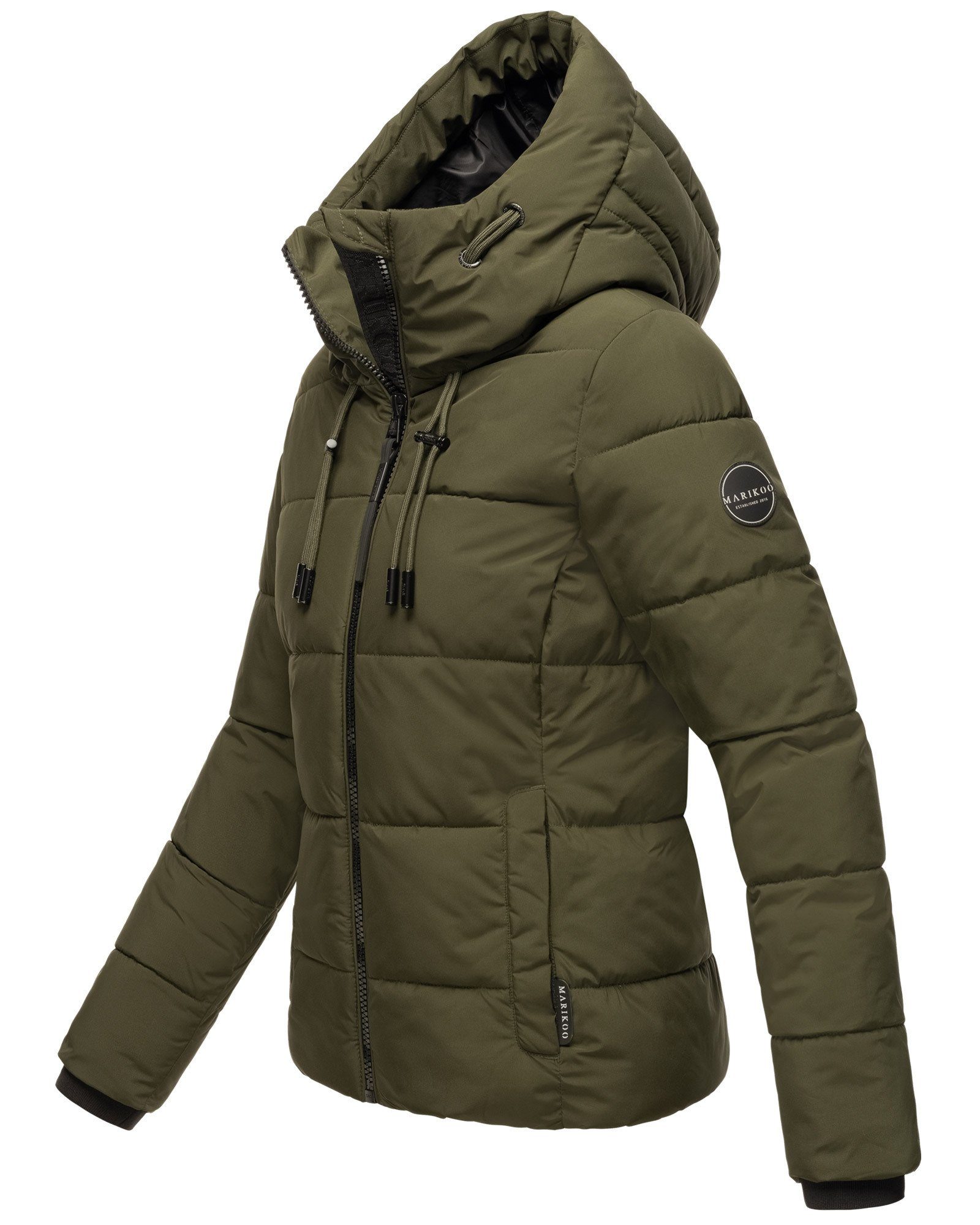 Marikoo Winterjacke Shimoaa XVI Mit breiter Steppung und großer Kapuze
