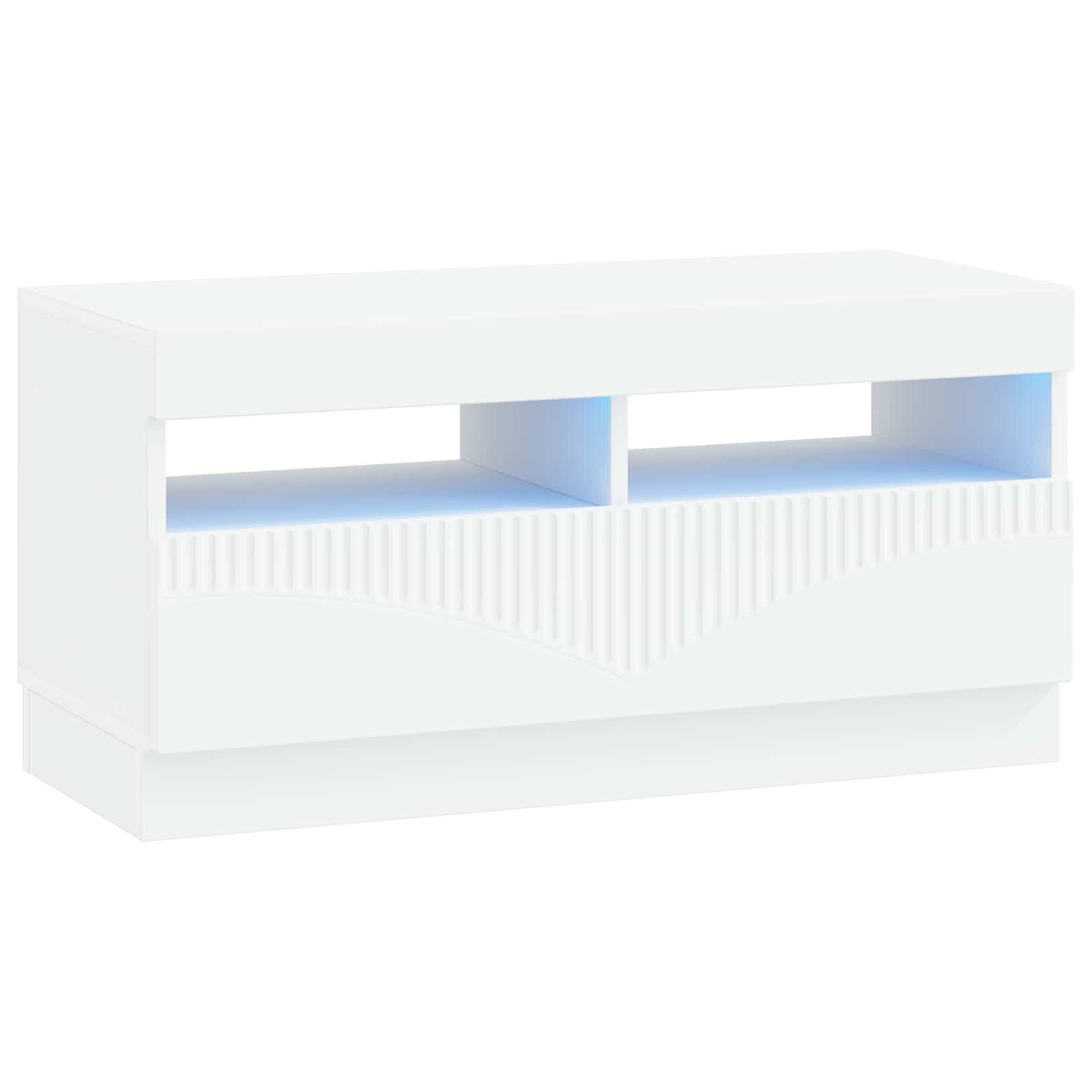 vidaXL TV-Schrank LED-TV-Schrank Weiß Holzwerkstoff