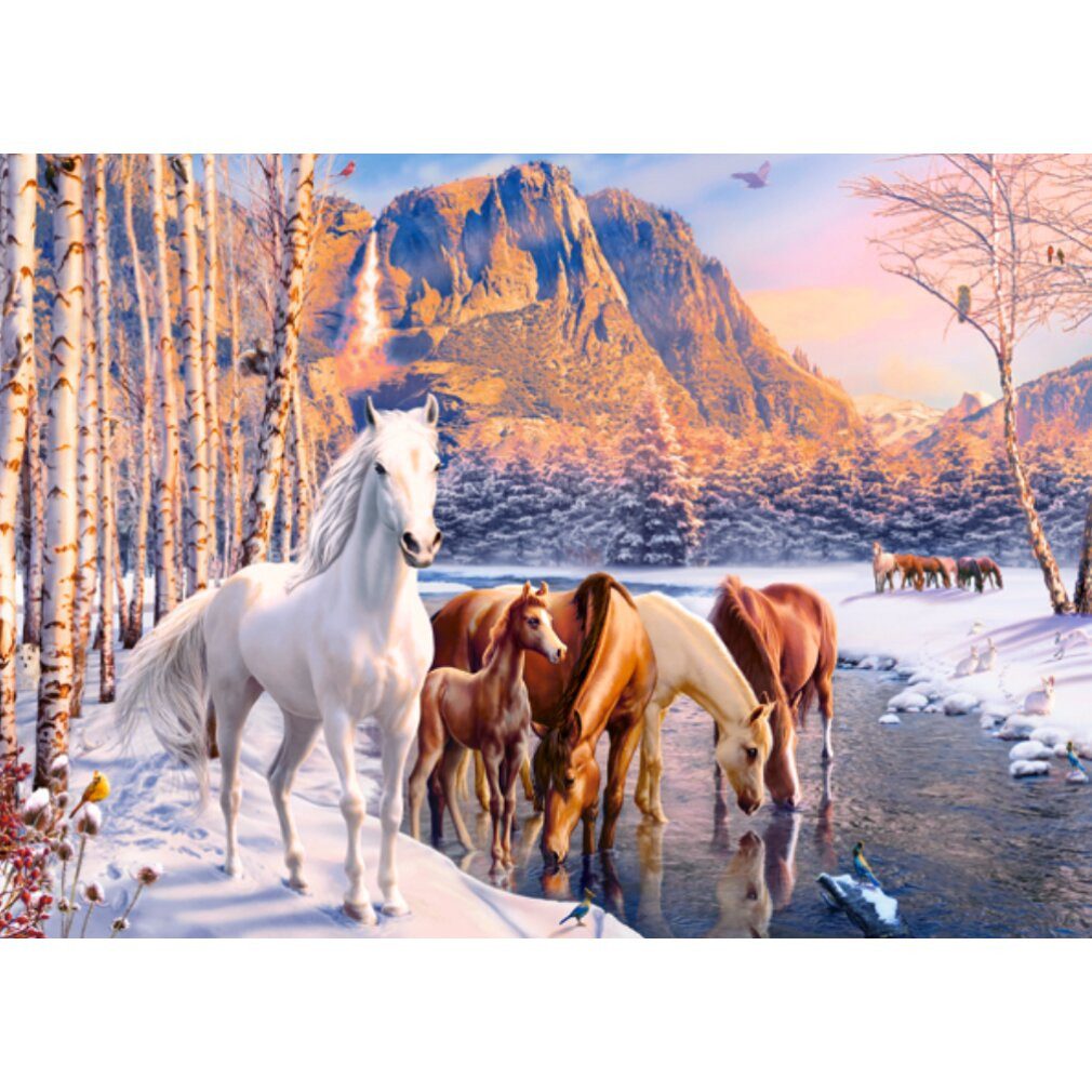 Castorland Puzzle Winter Tauwetter Puzzle 180 Teile, Puzzleteile