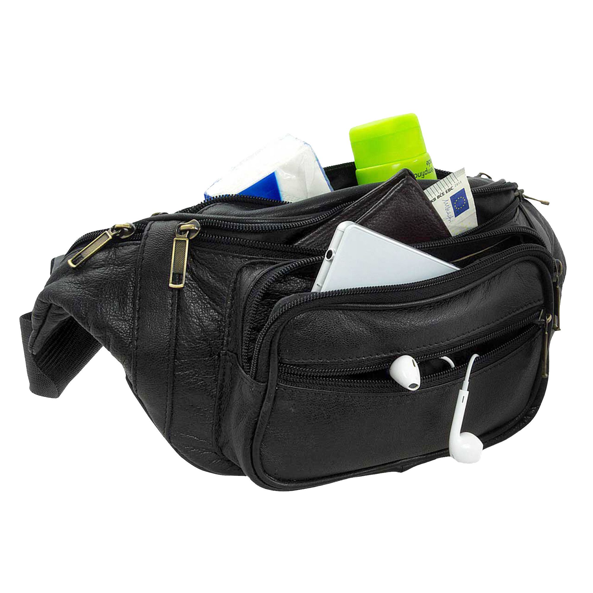 STILORD Bauchtasche Bauchtasche "Maverick" Gürteltasche Weiches Leder