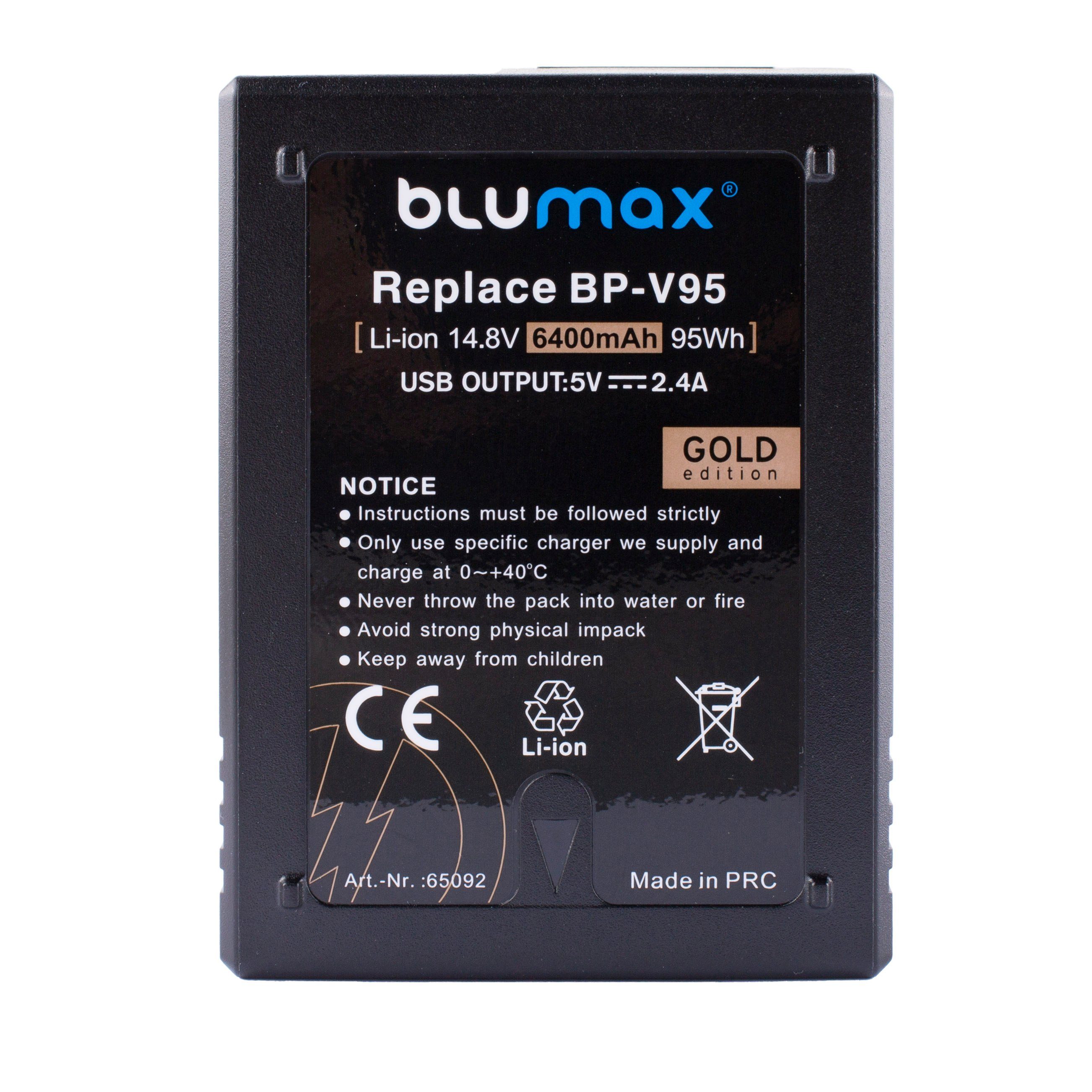 Blumax Akku passend BP-V95 Sony für mAh Kamera-Akku (14,8V) 6400