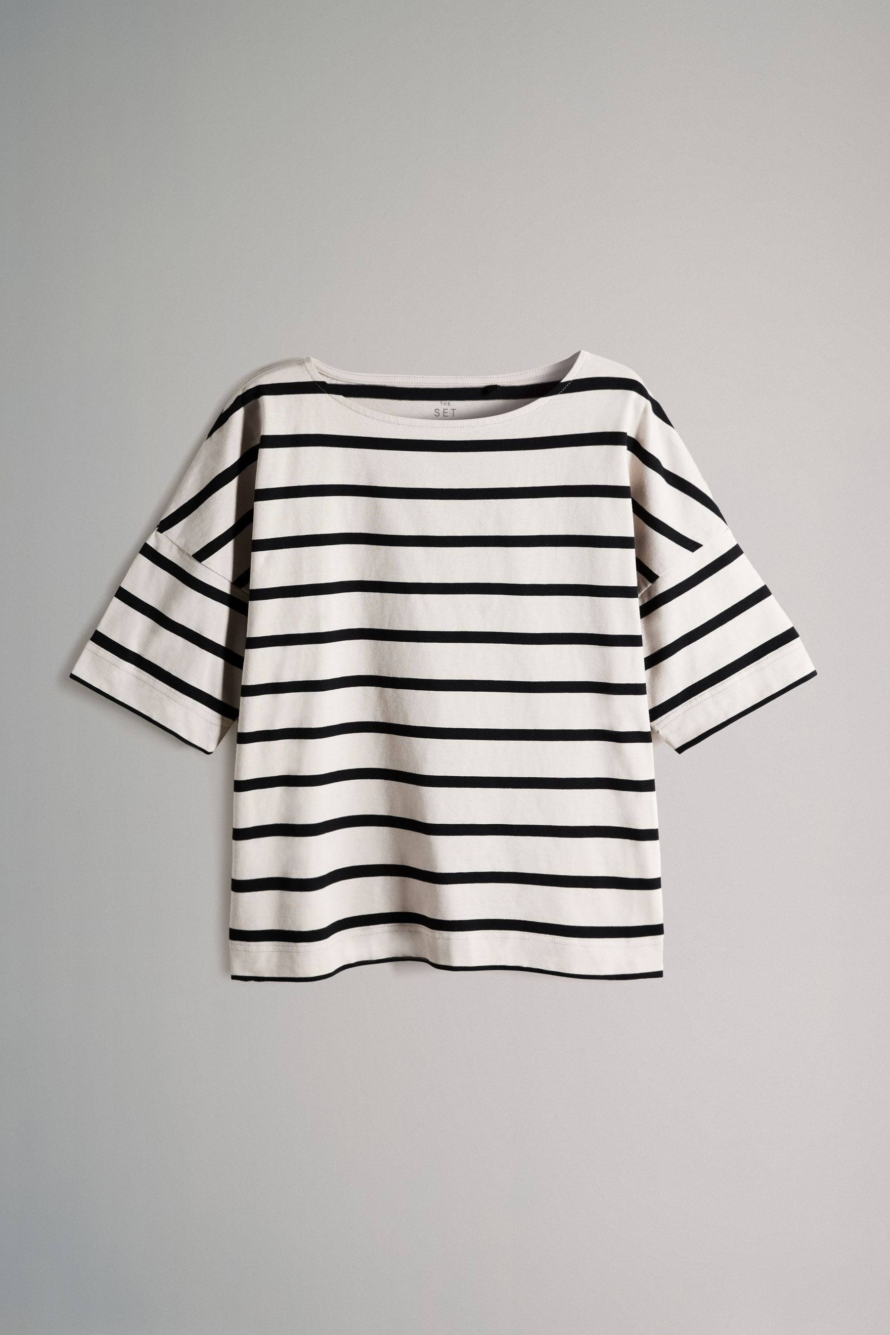 The Set T-Shirt The Set T-Shirt mit U-Boot-Ausschnitt, 2er-Pack (2-tlg) günstig online kaufen