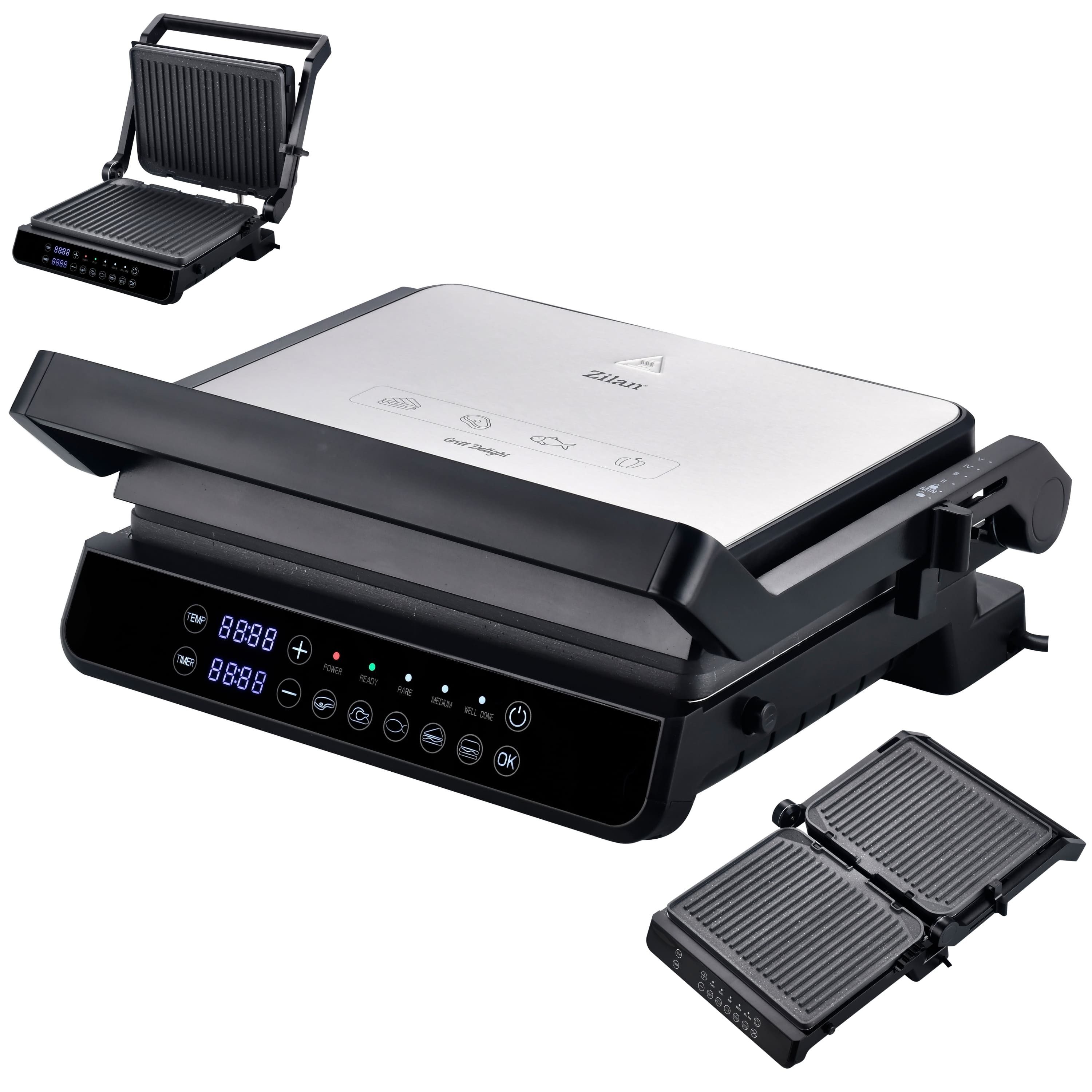 Zilan Kontaktgrill ZLN-3942, 2000 W, Floating-Hinge-System