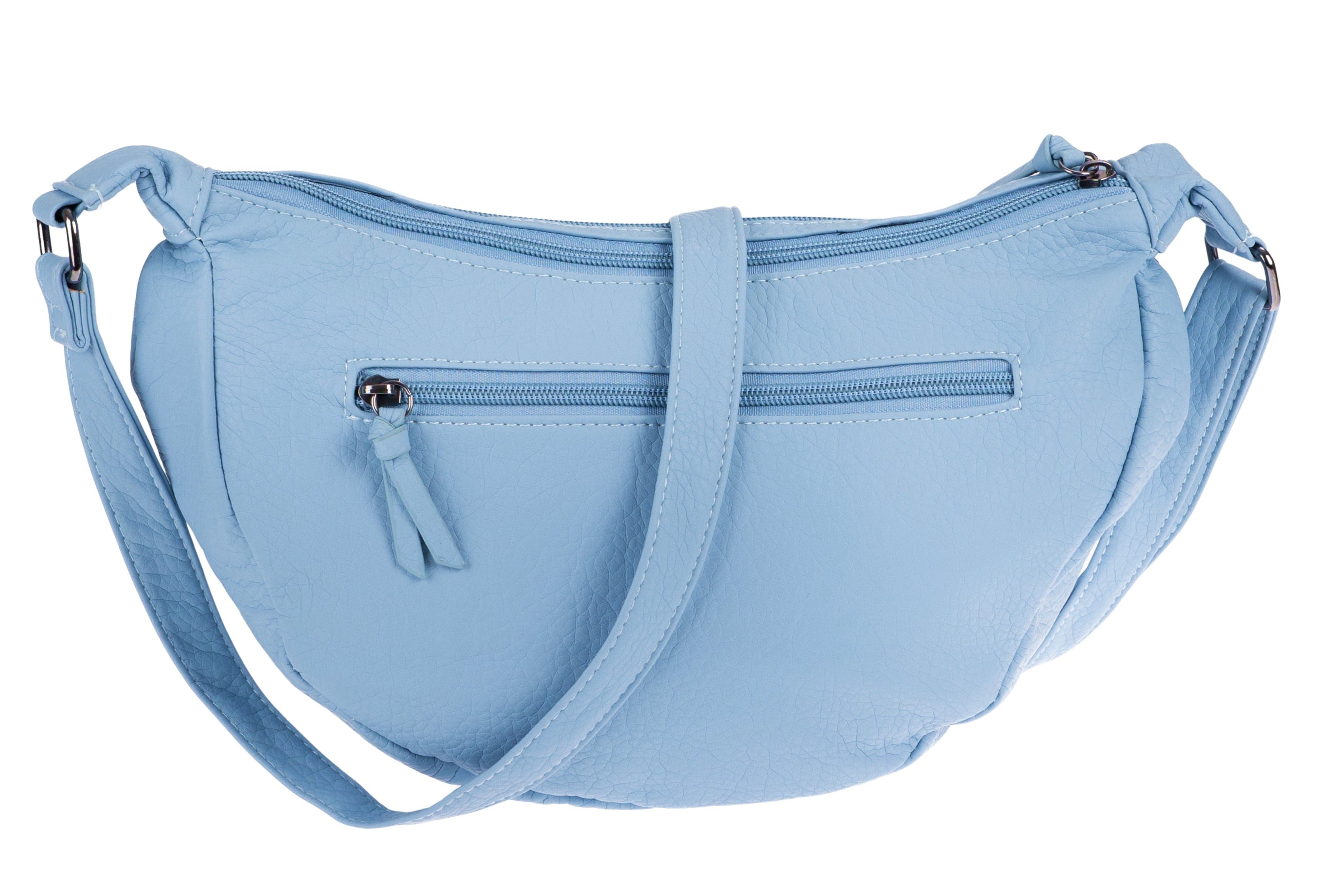 Alessandro Salvatore Handtasche Damen Schultertasche Halbmond Form Umhängetasche – Bild 5 von 5