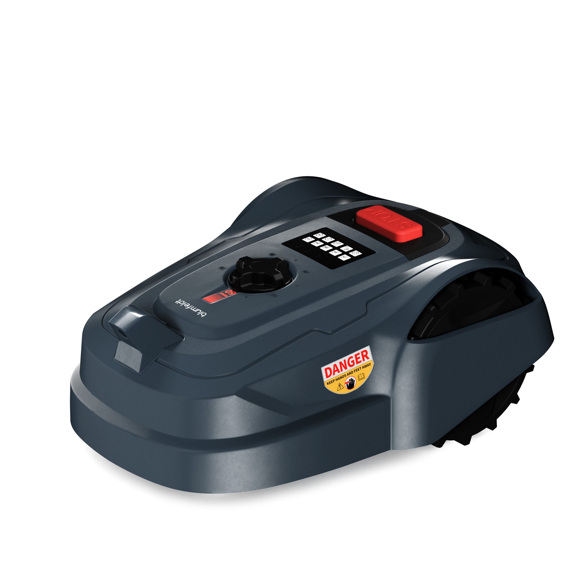 Blumfedt Rasenmähroboter GrassConnect Mähroboter Rasenpflege bis 1.000m², (Set), Elektro-Rasentrimmer Rasenkantenschneider Smart App bis zu 1.000m².