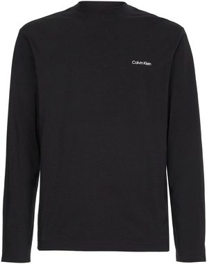 Calvin Klein Langarmshirt MICRO LOGO LS MOCK NECK T-SHIRT mit Mock-Kragen
