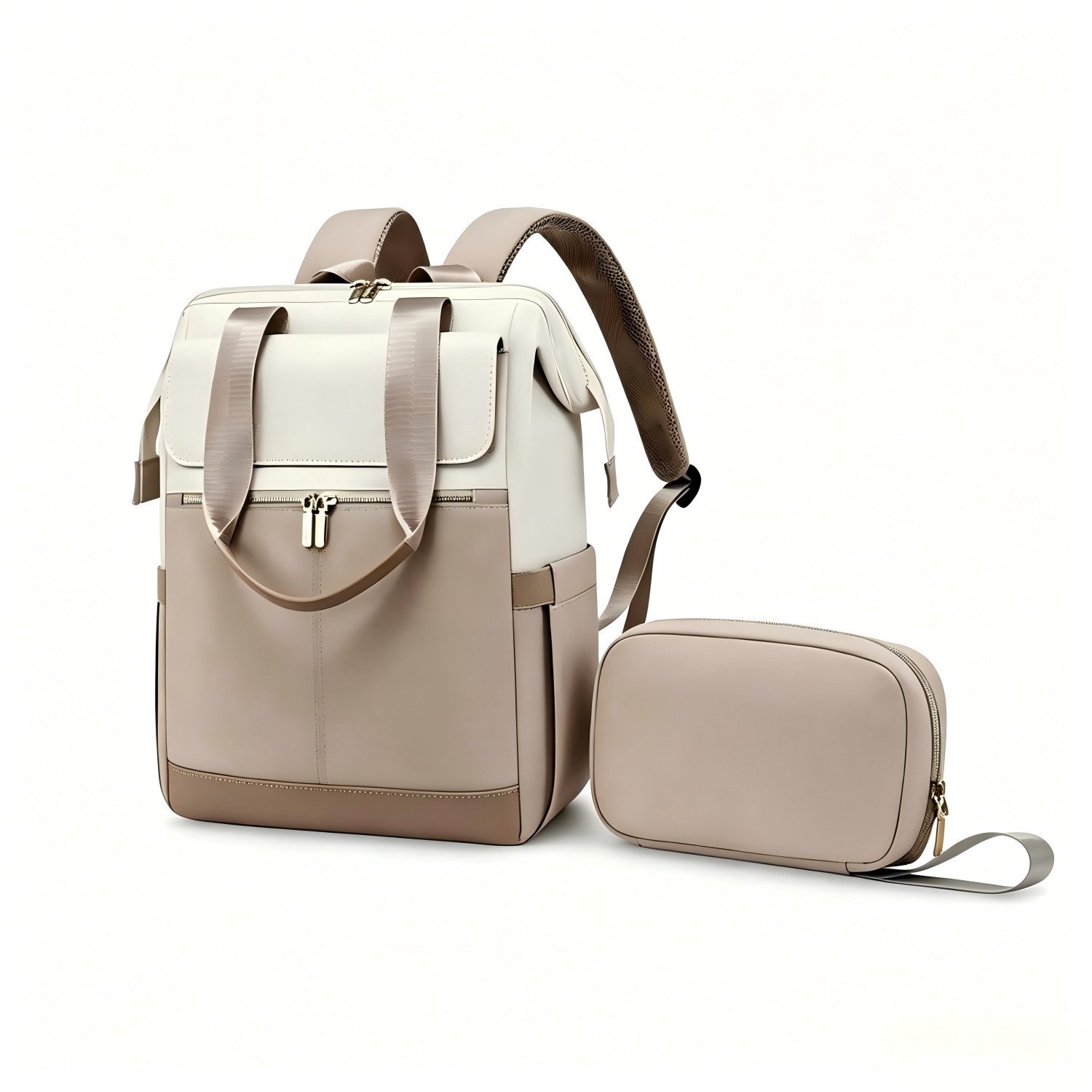 ibettertec Rucksack Laptop Schulrucksack Freizeitrucksack Rucksack Damen Elegant Daypack (Packung, mit Laptopfach 15.6Zoll & Anti Diebstahl Tasche für Reise, Uni, Schule), Wasserdichter Tagesrucksack