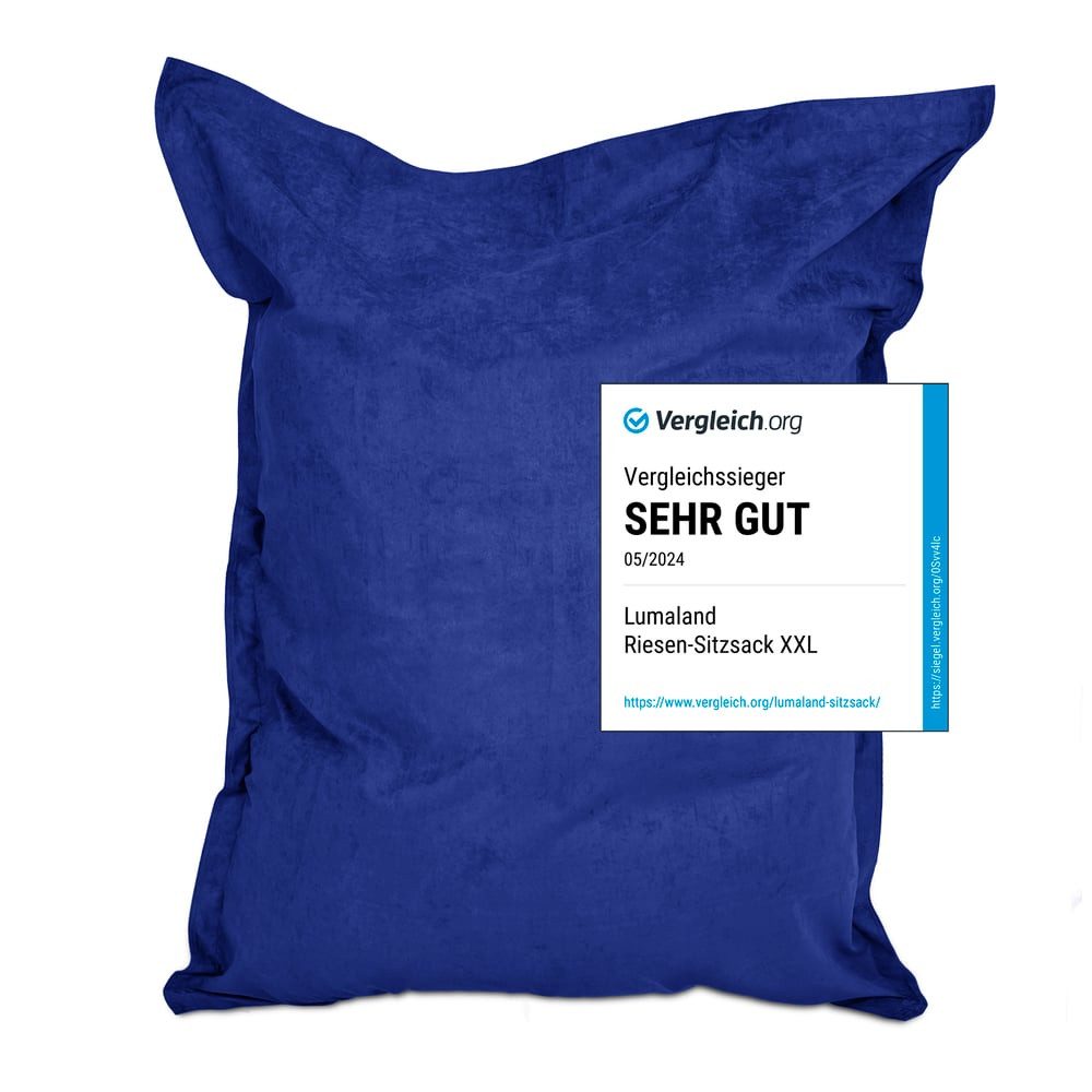 Lumaland Sitzsack Luxury Riesensitzsack XXL Bodenkissen, 380L 140x180cm was günstig online kaufen