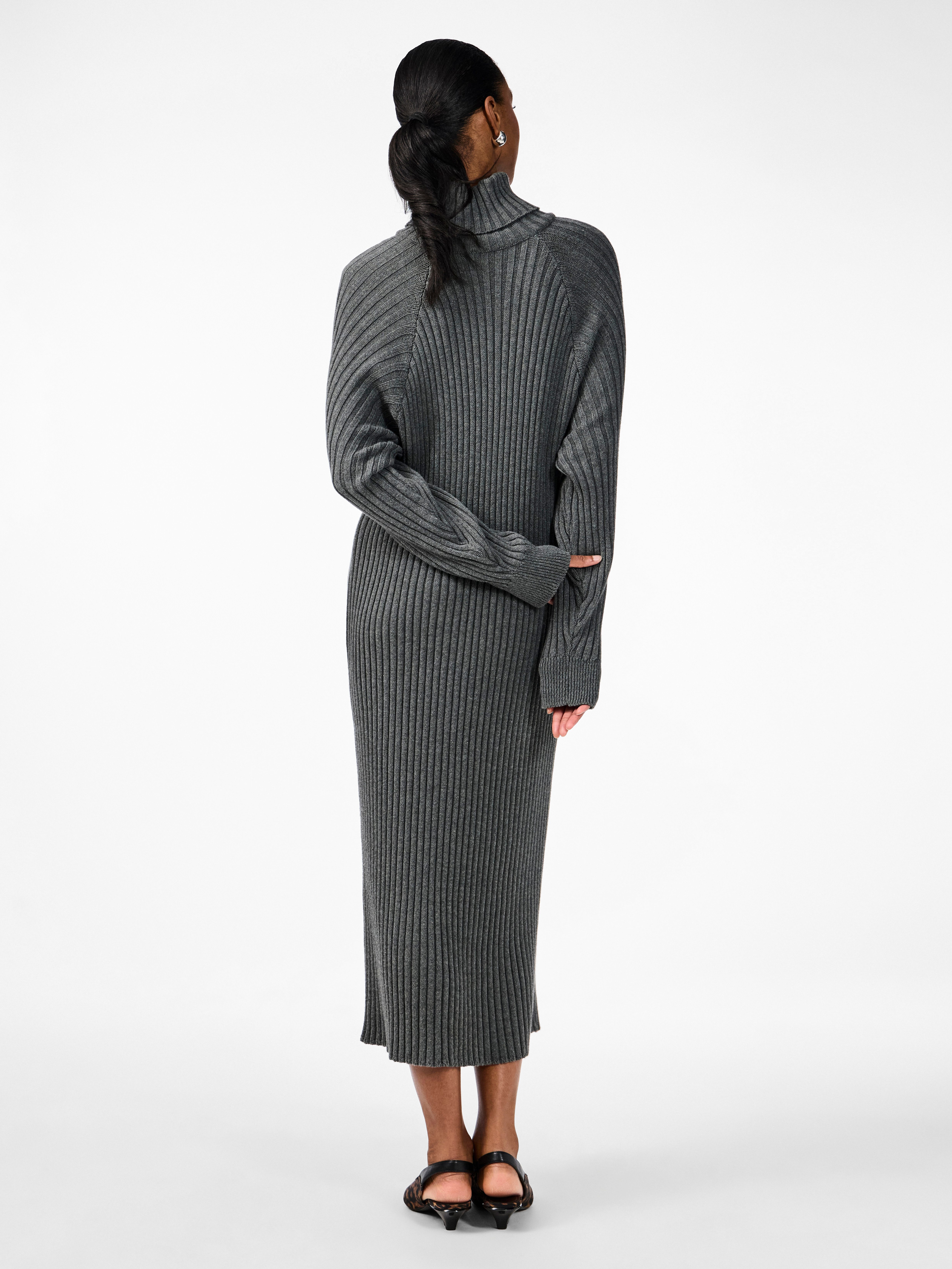 Y.A.S Strickkleid YASMAVI KNIT MIDI ROLLNECK DRESS günstig online kaufen