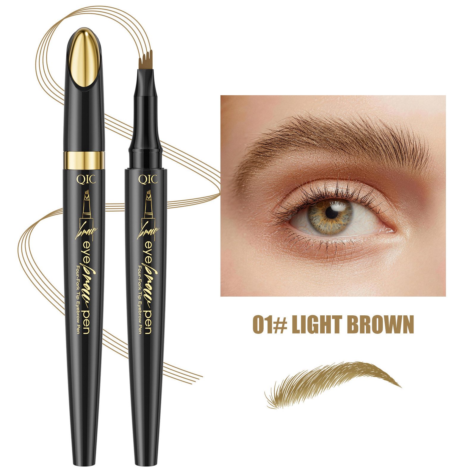 DEBAIJIA Augenbrauen-Stift Augenbrauenstift Natürlich Long Lasting Eyebrow Pencil