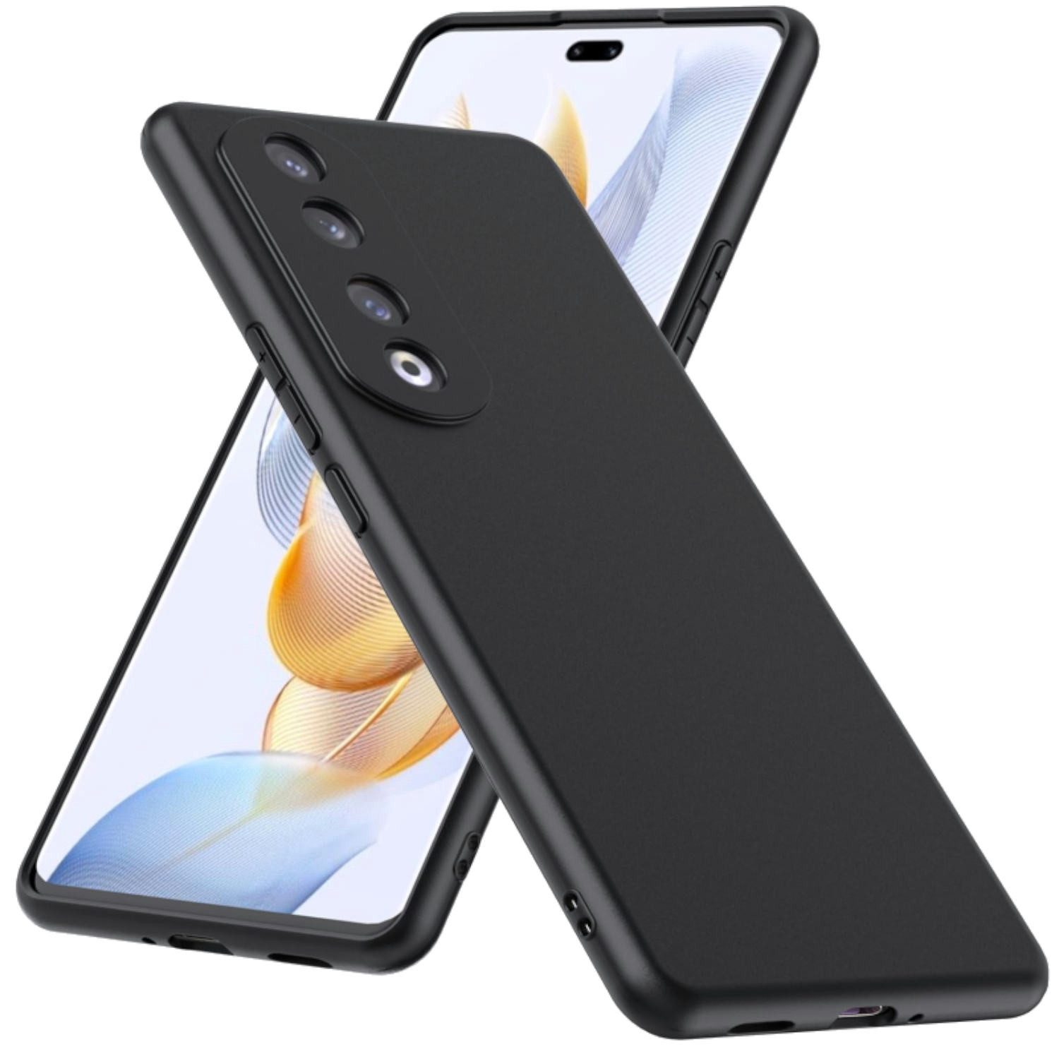 Wigento Handyhülle AUSWAHL Für Honor 90 Pro Schutz Zubehör Handy Tasche Hart Glas Hülle