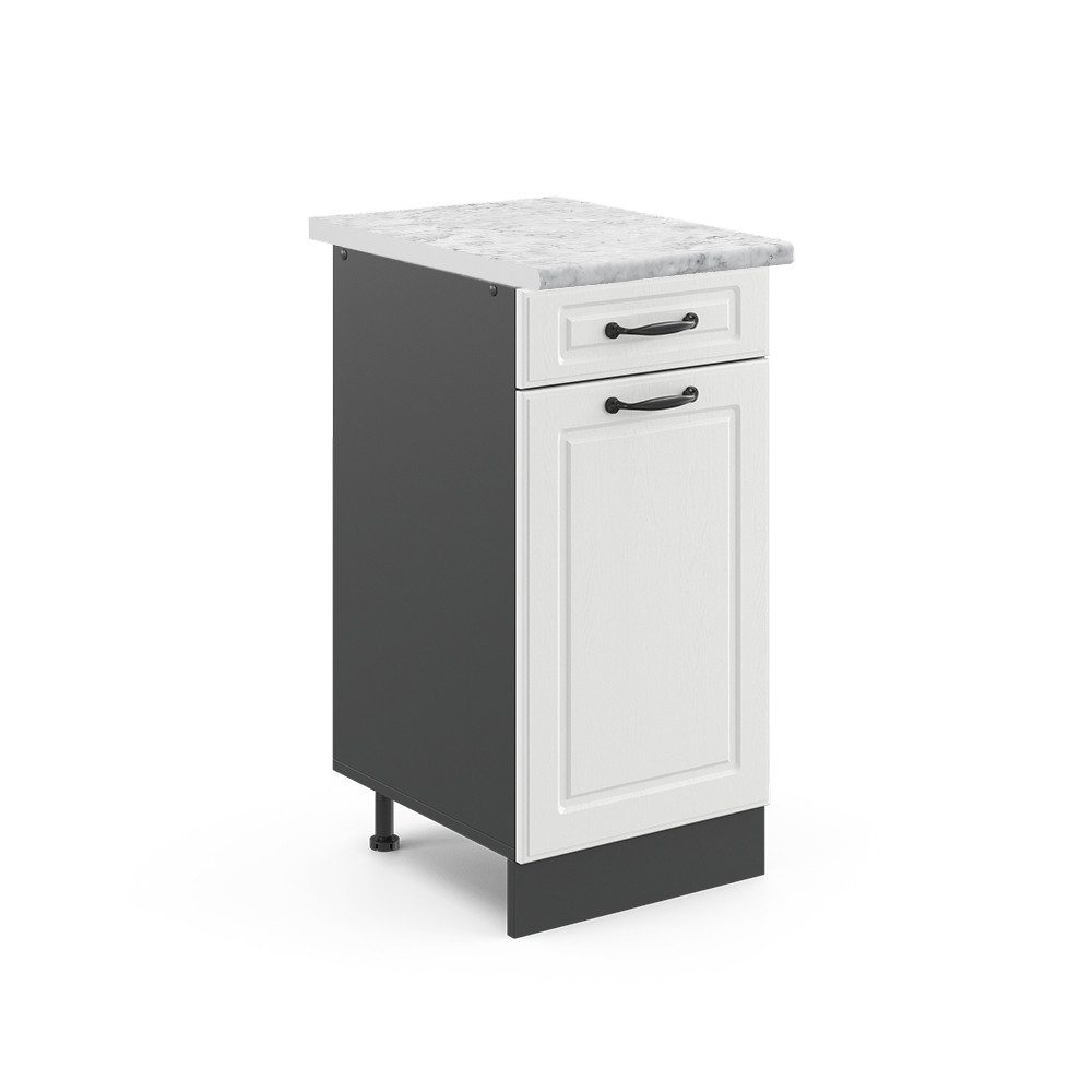 Vicco Unterschrank R-Line, Weiß Landhaus/Anthrazit, 40 günstig online kaufen