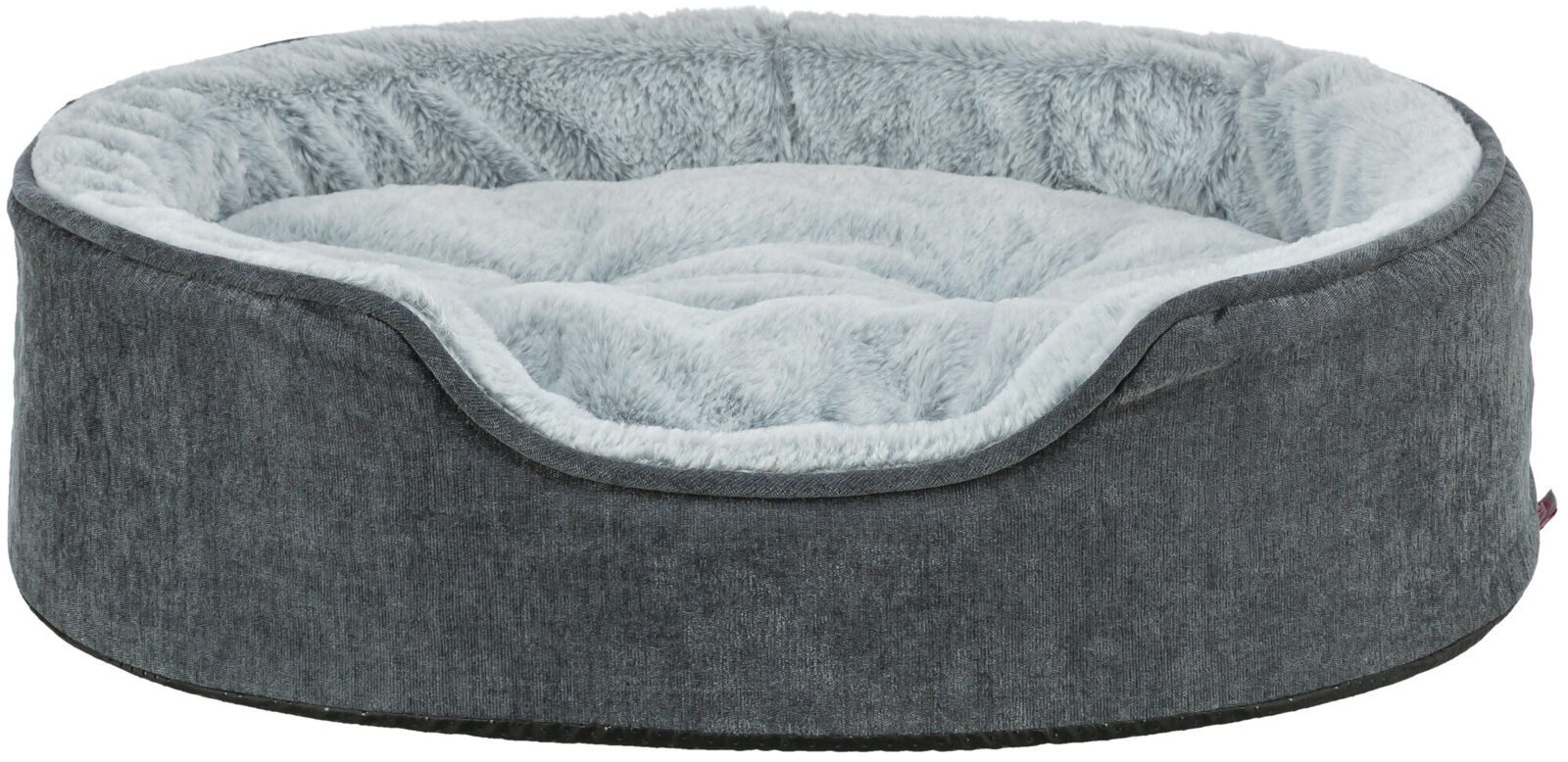 TRIXIE Hundebett Vital Bett Lino Soft - grau/hellgrau - 60 × 45 cm