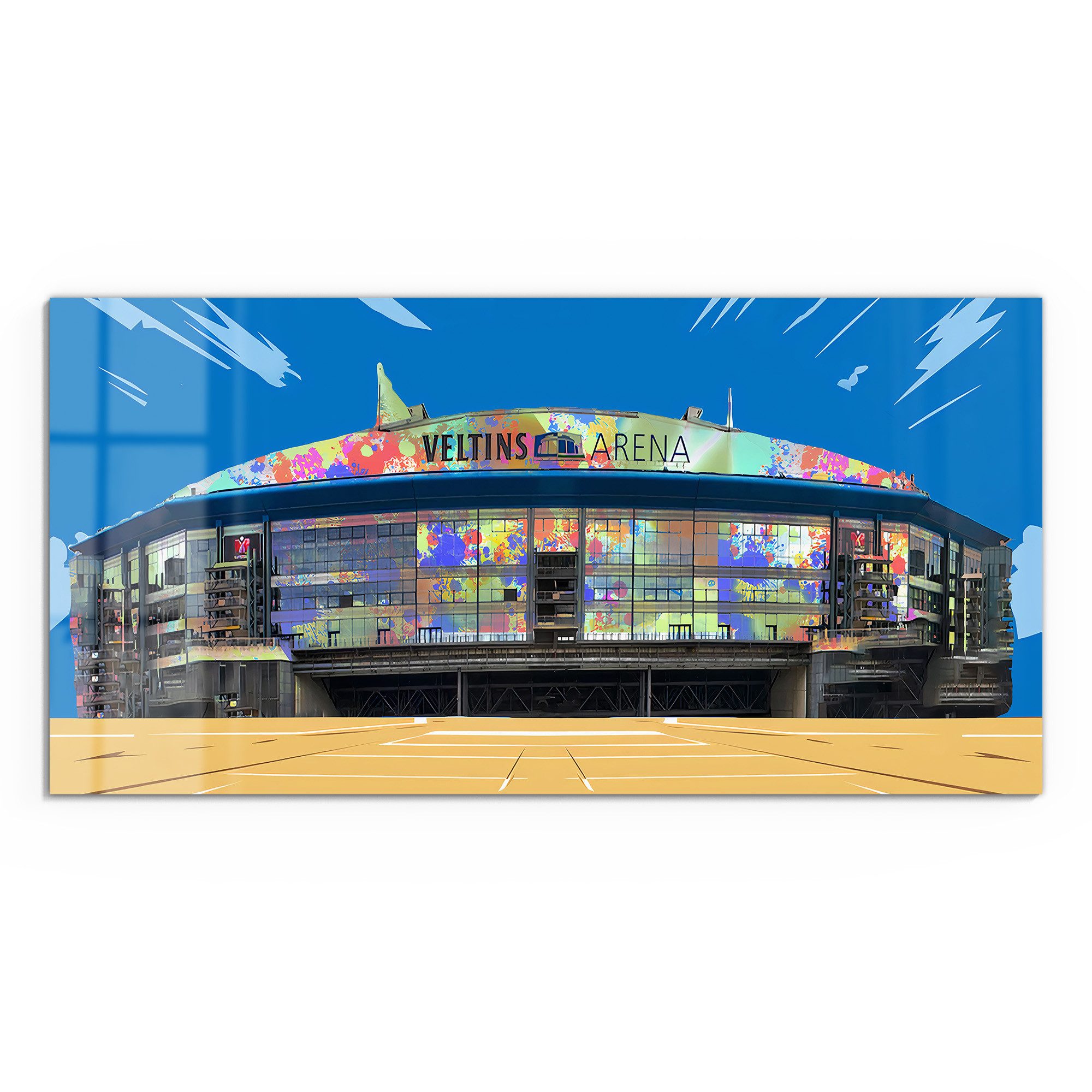 DEQOART Glasbild 'Stadion Schalke 04', 'Stadion günstig online kaufen
