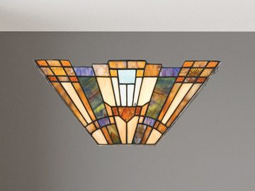meineWunschleuchte LED Wandleuchte, LED wechselbar, warmweiß, ausgefallene Tiffany Lampe Landhaus-stil Treppenhaus & Bett, B 40cm