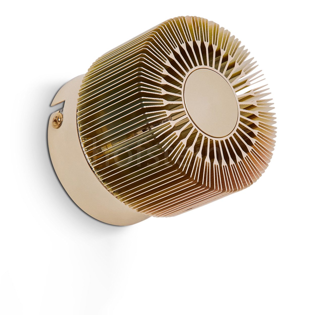 hofstein Wandleuchte »Icciano« runde Wandlampe aus Metall in Gold, ohne Leu günstig online kaufen