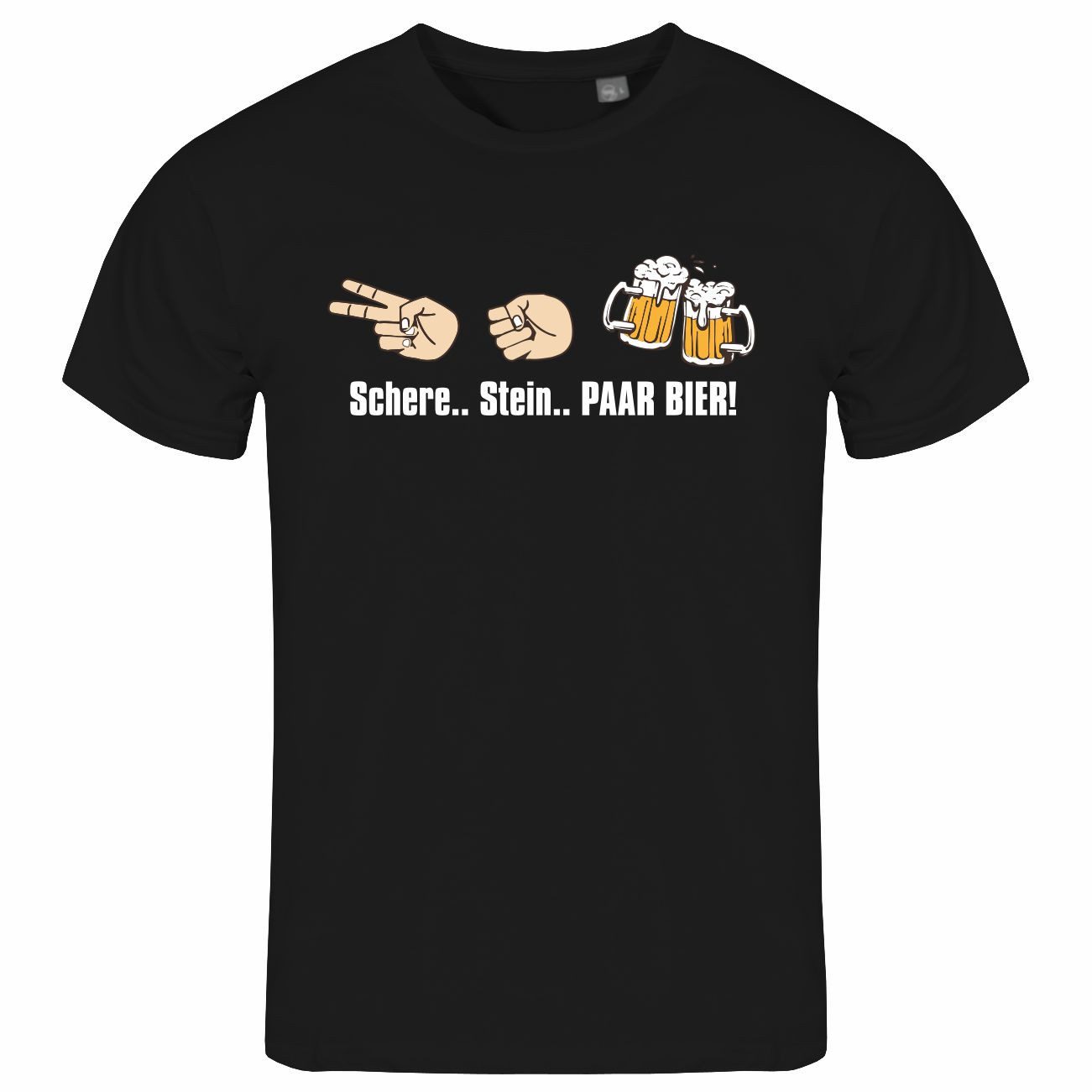 deinshirt Print-Shirt Herren T-Shirt Schere Stein günstig online kaufen