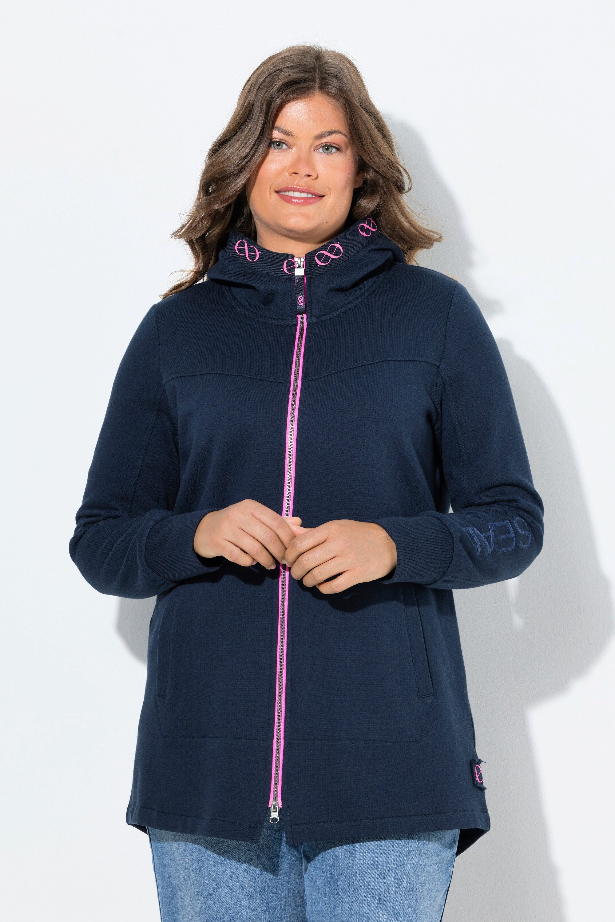 Laurasøn Sweatjacke Sweatjacke Kapuze Langarm günstig online kaufen