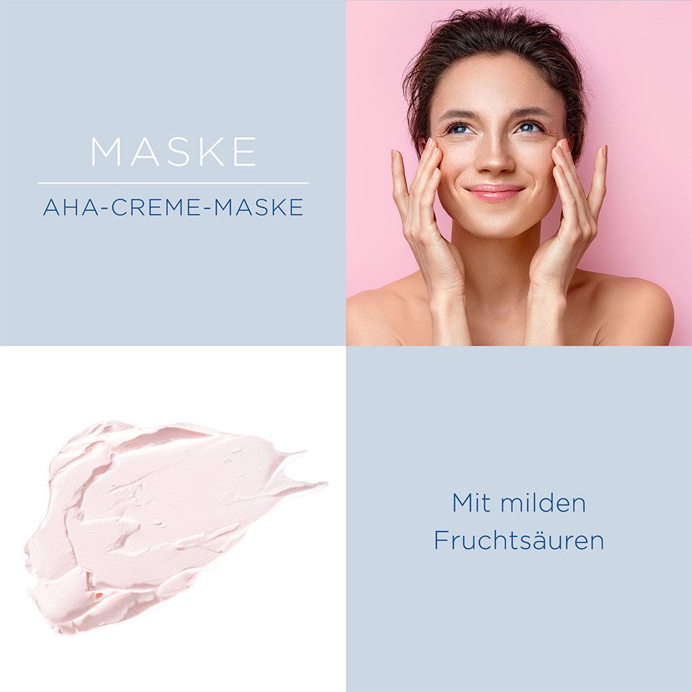 La mer Gesichtspflege AHA-Creme-Maske – milde Fruchtsäure Gesichtsmaske, Fördert die Hauterneuerung und schenkt einen rosigen Teint