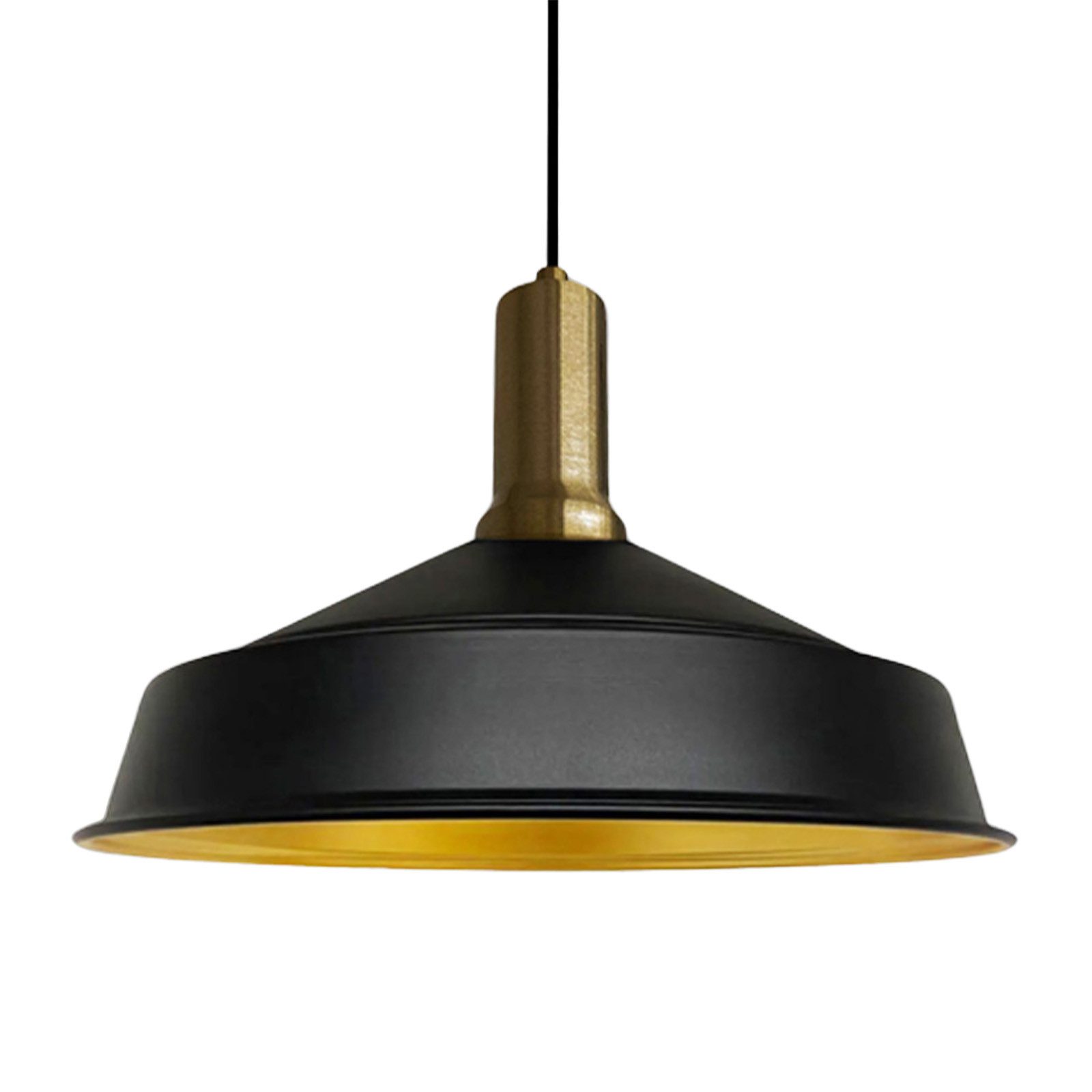 Bamyum Pendelleuchte Hängelampe AsletlEF Ø40 cm, Pendelleuchte Vintage, E27 Lampe, ohne Leuchtmittel, E27, Dimmbar, Einstellbare Kabellänge