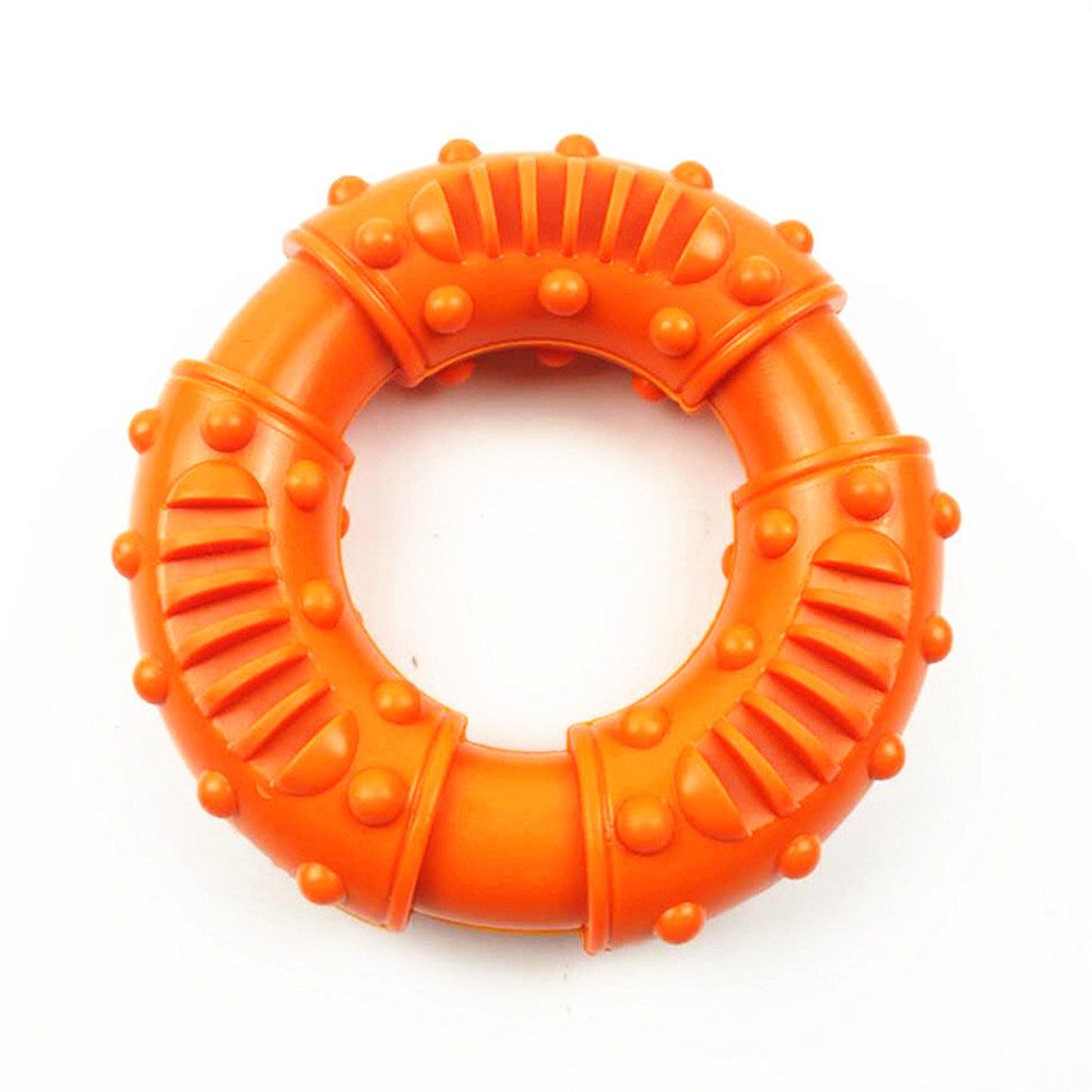 Ledander Kauspielzeug Hundespielzeug Ring, Gummi (1-tlg), Kauspielzeug 13 x 4 cm Kauring, Spielerische Zahnpflege Ring Spielzeug Für Kleine,Mittlere&Große Hunde