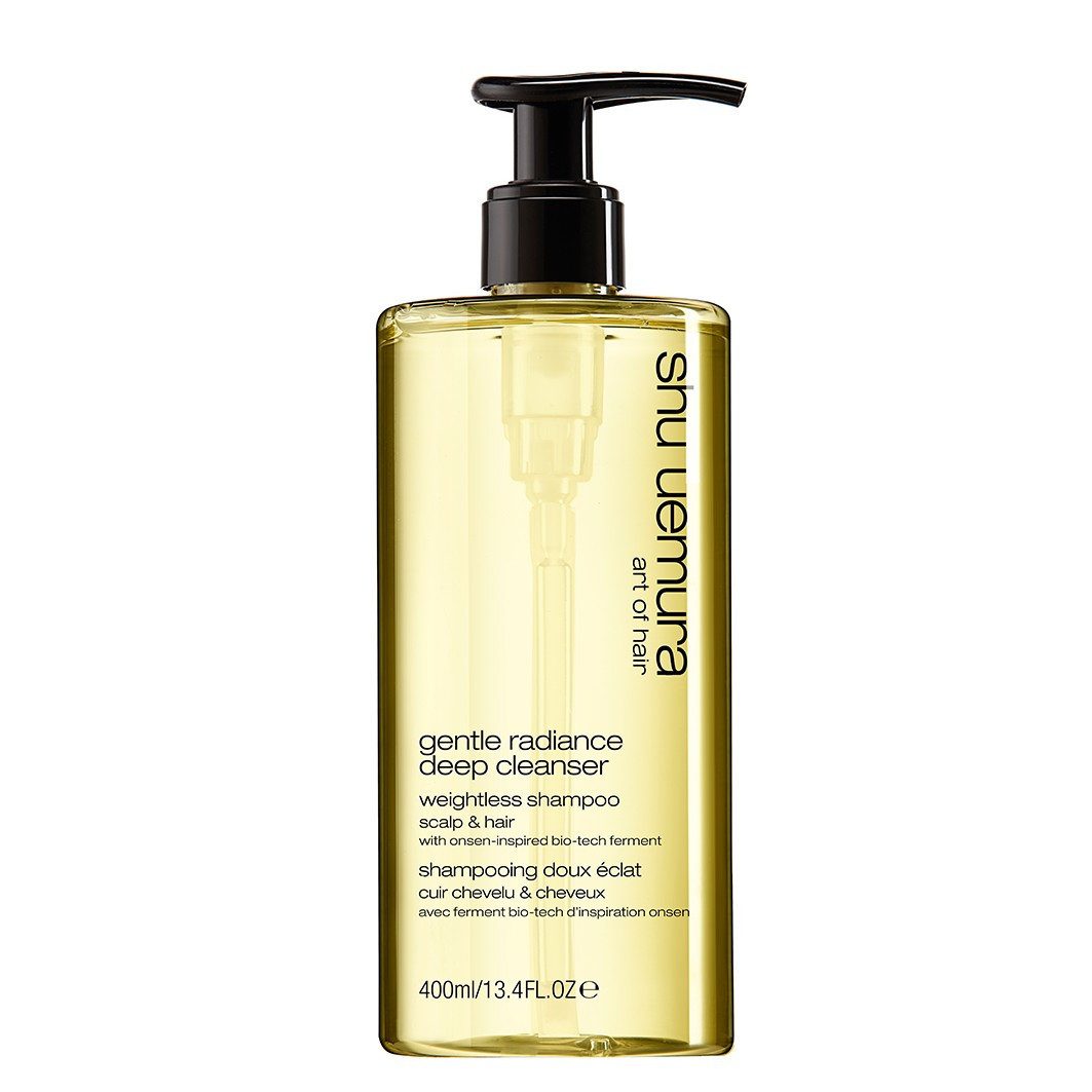 Shu Uemura Haarshampoo Shu Uemura Deep Cleanser Gentle Radiance Shampoo 400 ml Kopfhaut Reini, 1-tlg., Reduziert Haarbruch sichtbar bereits nach wenigen Anwendungen
