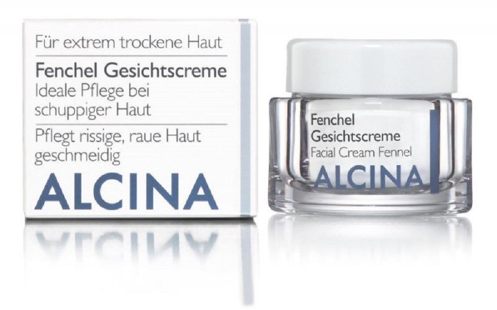 ALCINA Tagescreme ALCINA Fenchel Gesichtscreme (50 ml) Packung, Gesichtscreme mit Fenchelöl und Vitamin E für raue, schuppige Haut.