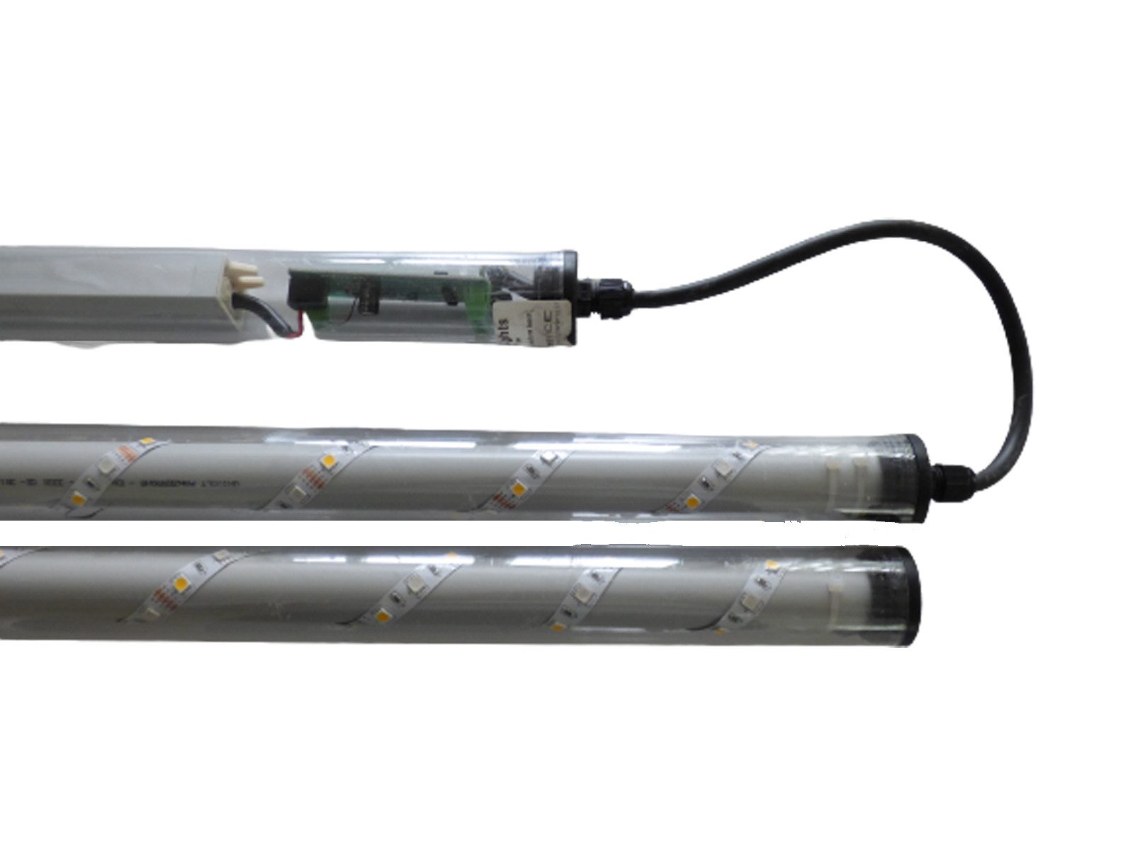 XENON LED Außen-Wandleuchte 6960 Gabionen Leuchte LED 230 Volt 360° 2x1,20m RGB 4-Zonen Fernbed., LED, Xenon / Mehrfarbig RGB