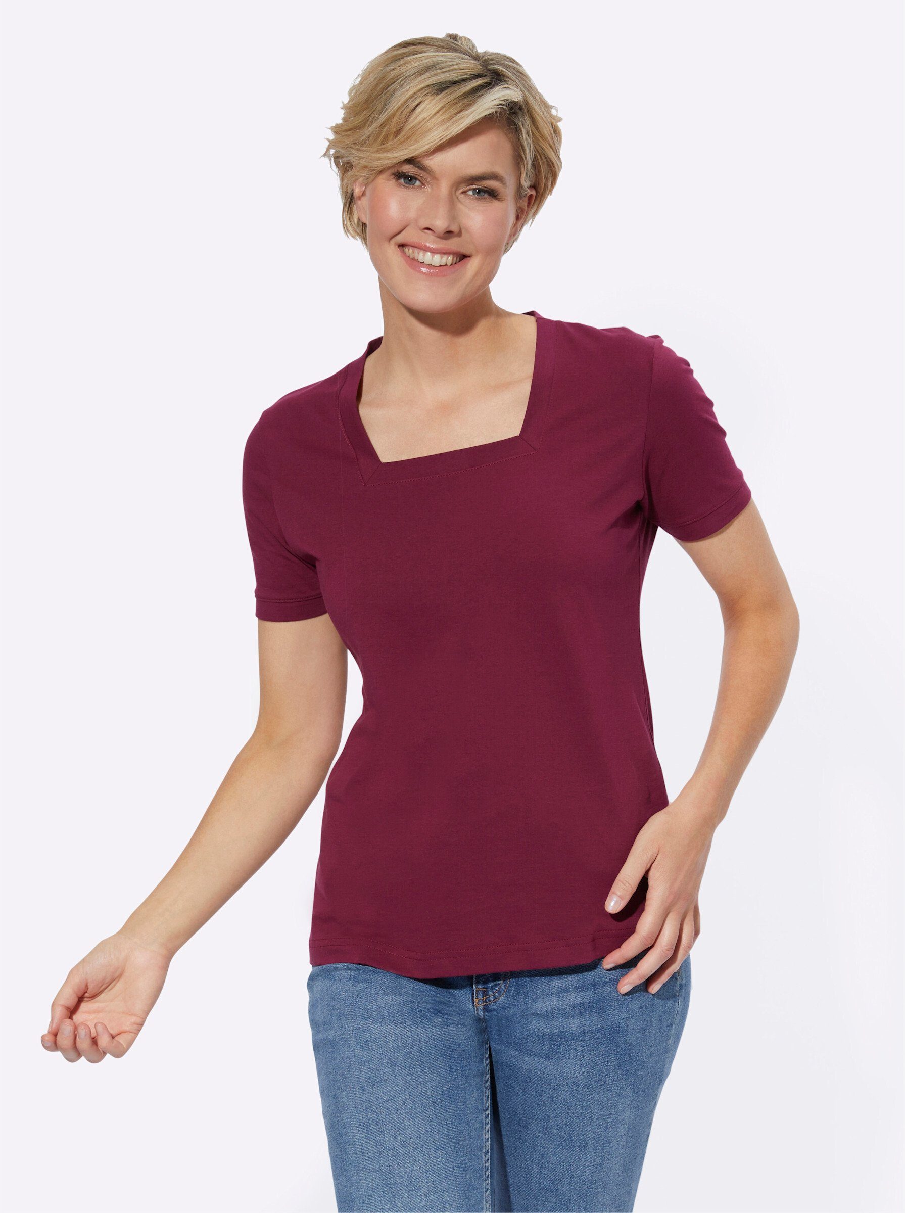 WITT T-Shirt bordeaux WEIDEN