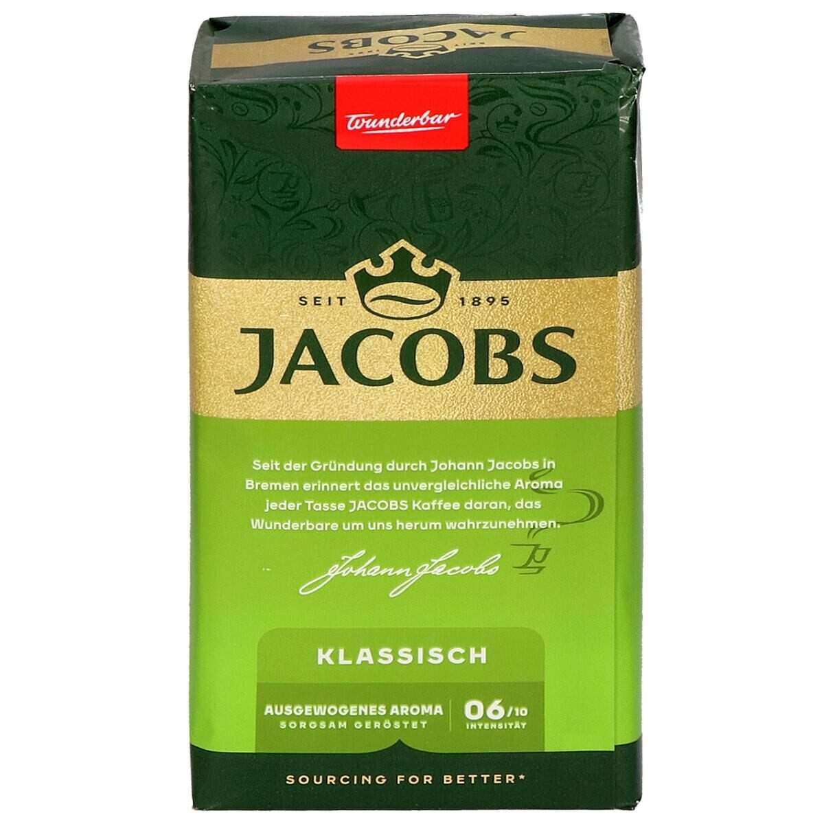 JACOBS Kaffee AUSLESE KLASSISCH, 500 g, gemahlener Filterkaffee