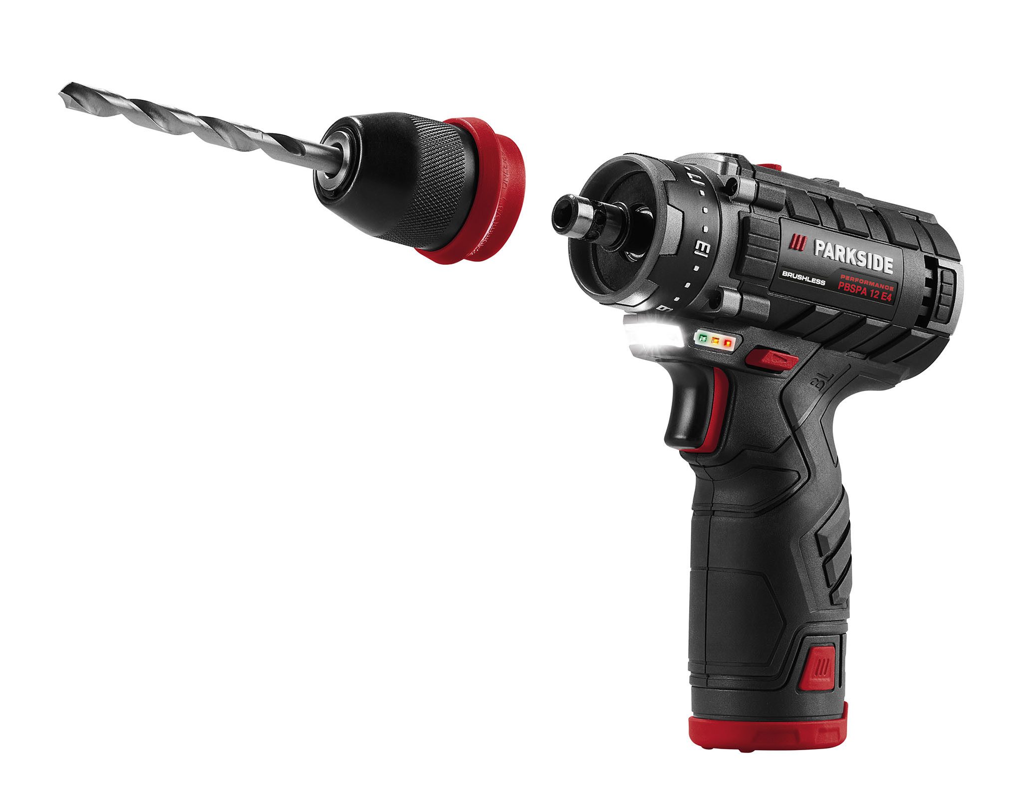 Parkside Akku-Bohrschrauber Performance Bohrschrauber Starterset PBSPA 12 E4 mit Akku/Ladegerät