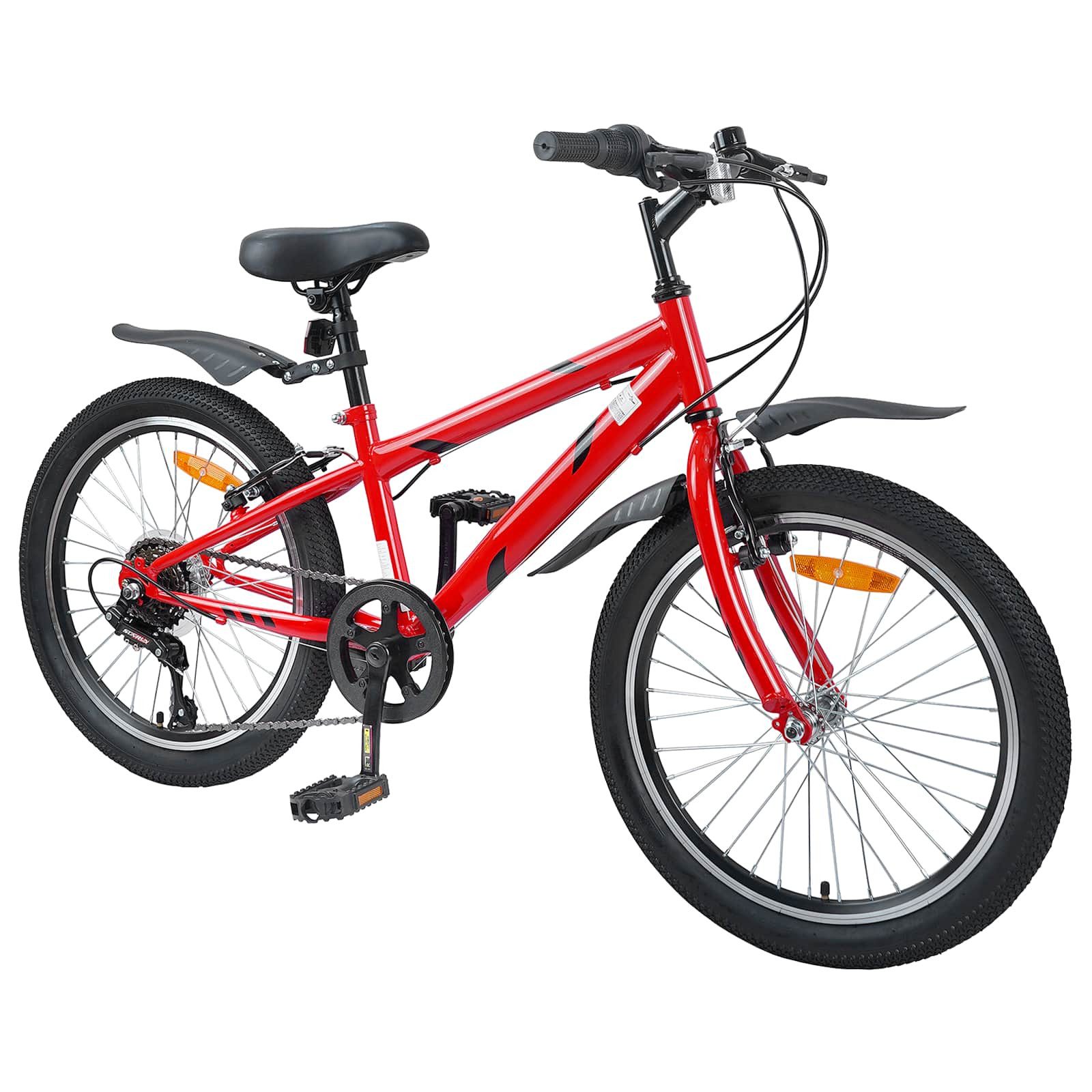 vidaXL Kinderfahrrad 112,5 x 51 x 75 cm Kinderfahrrad 20 Zoll 6-Speed für 6-11 Jahre alt Ro