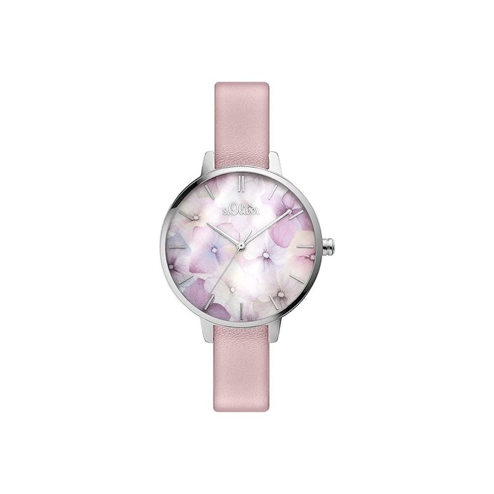 s.Oliver Quarzuhr s.Oliver Armbanduhr mit Lederarmband günstig online kaufen
