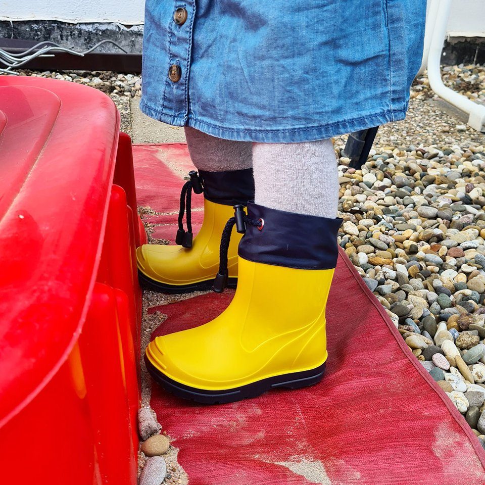 Beck Kleinkinder Regenstiefel Basic Gummistiefel (für Mädchen und Jungs, in vielen Farben und Größen erhältlich) wasserdicht, Schmale Passform, Kurzschaft für sicheres Gehen