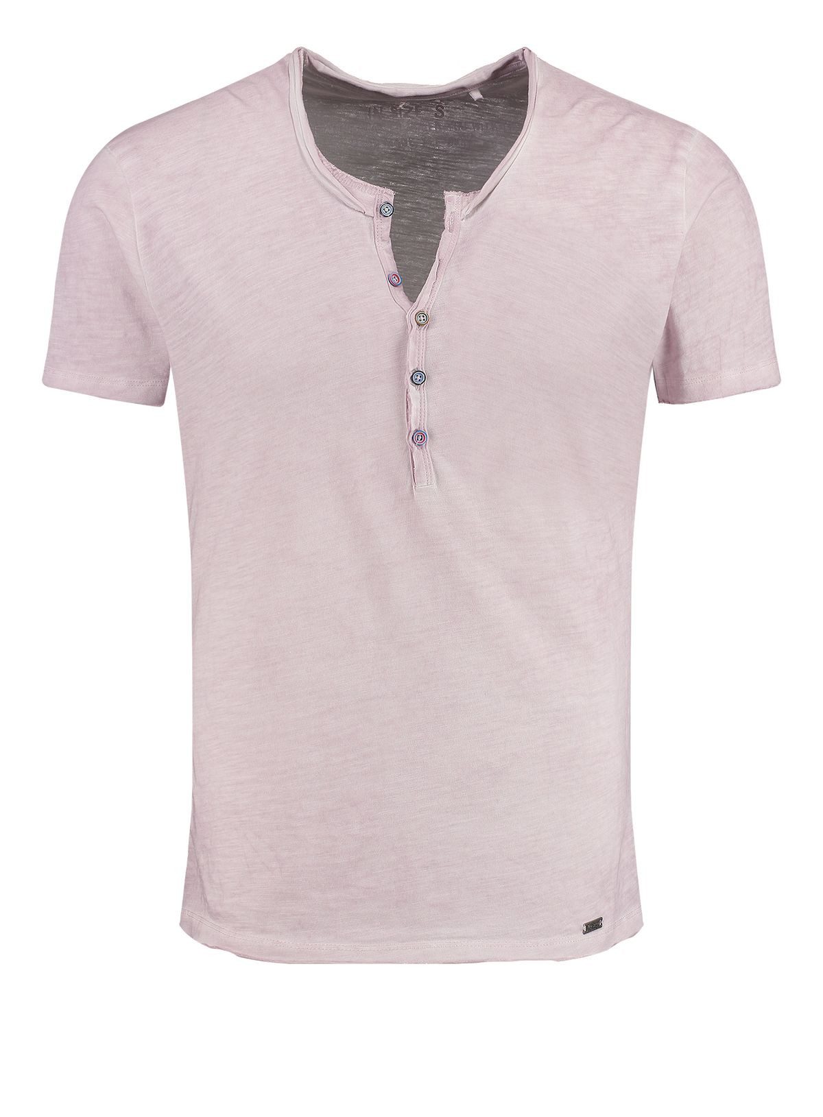 Key Largo Henleyshirt Lemonade vintage Look uni Basic MT00122 mit Knopfleis günstig online kaufen