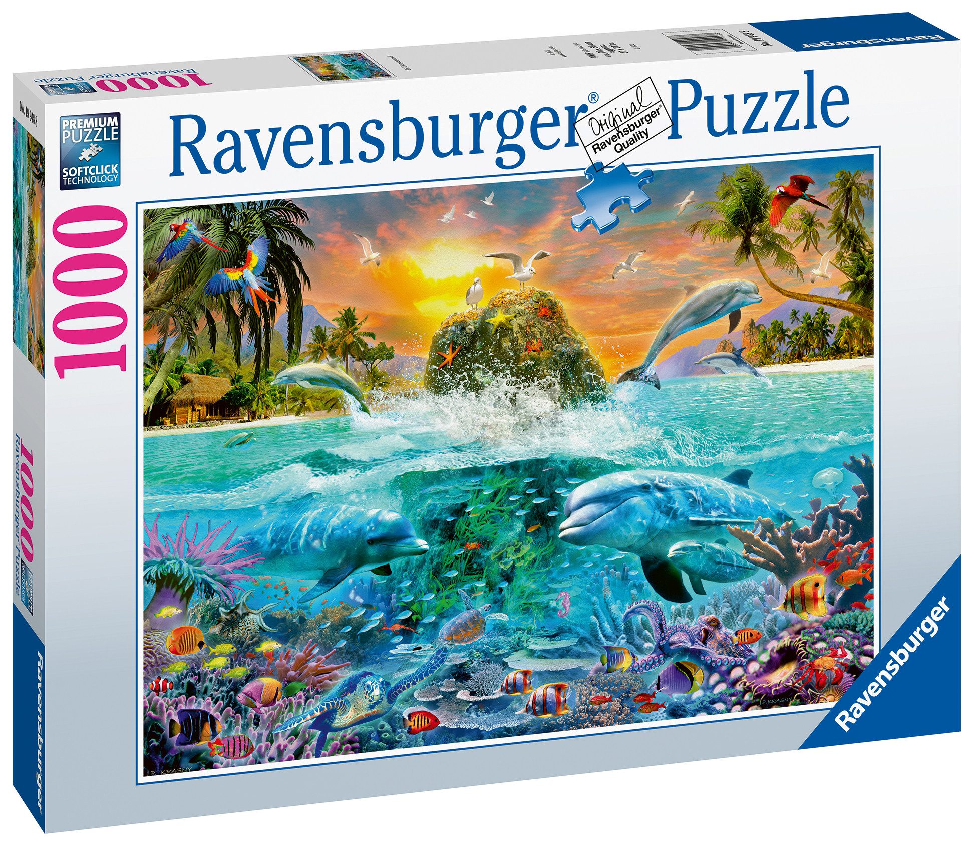 Ravensburger Verlag GmbH Puzzle Ravensburger, Die Unterwasserinsel, 1000 Teile Puzzle, 1000 Puzzleteile